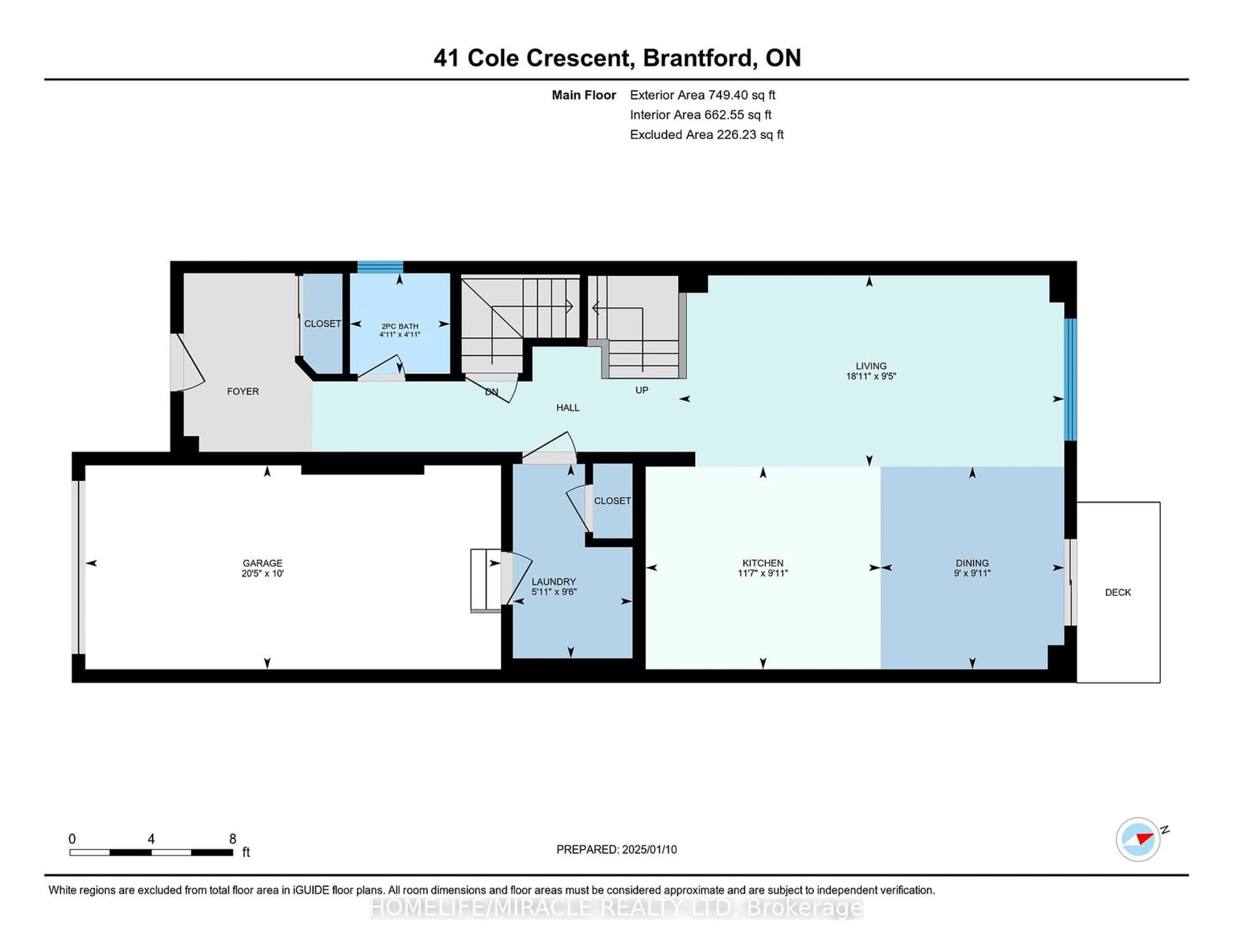 Floor plan for 41 Cole Cres, Brantford Ontario N3T 0P4