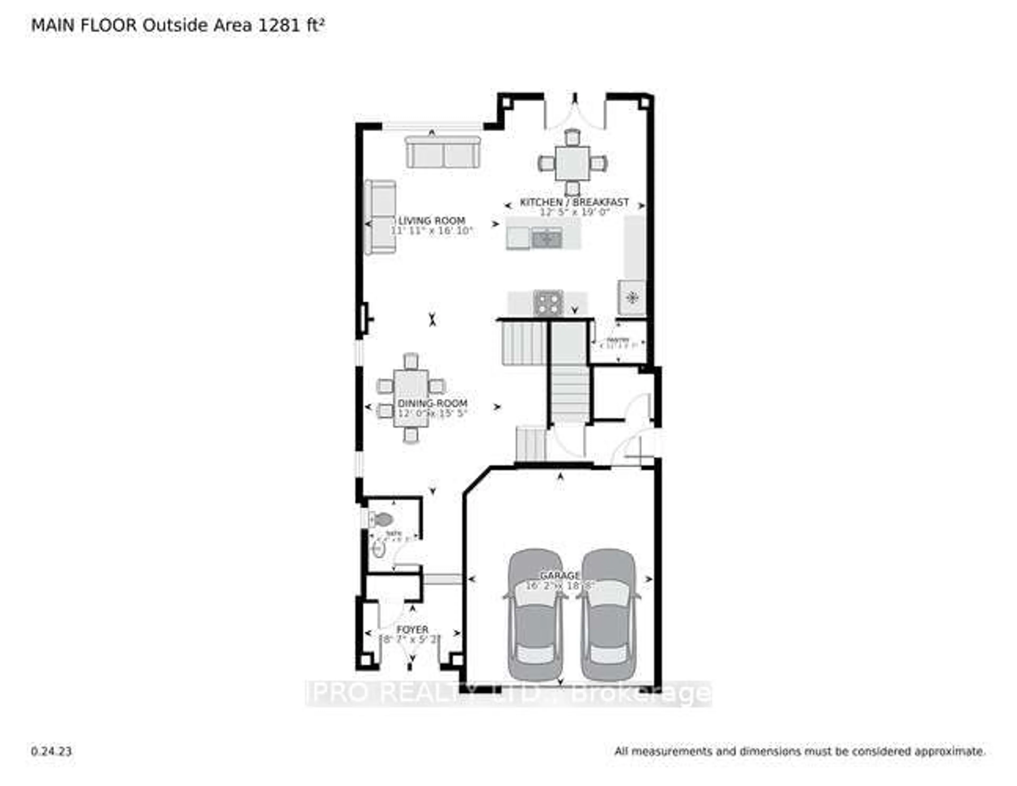 Floor plan for 176 Lumb Dr, Cambridge Ontario N1T 1P3