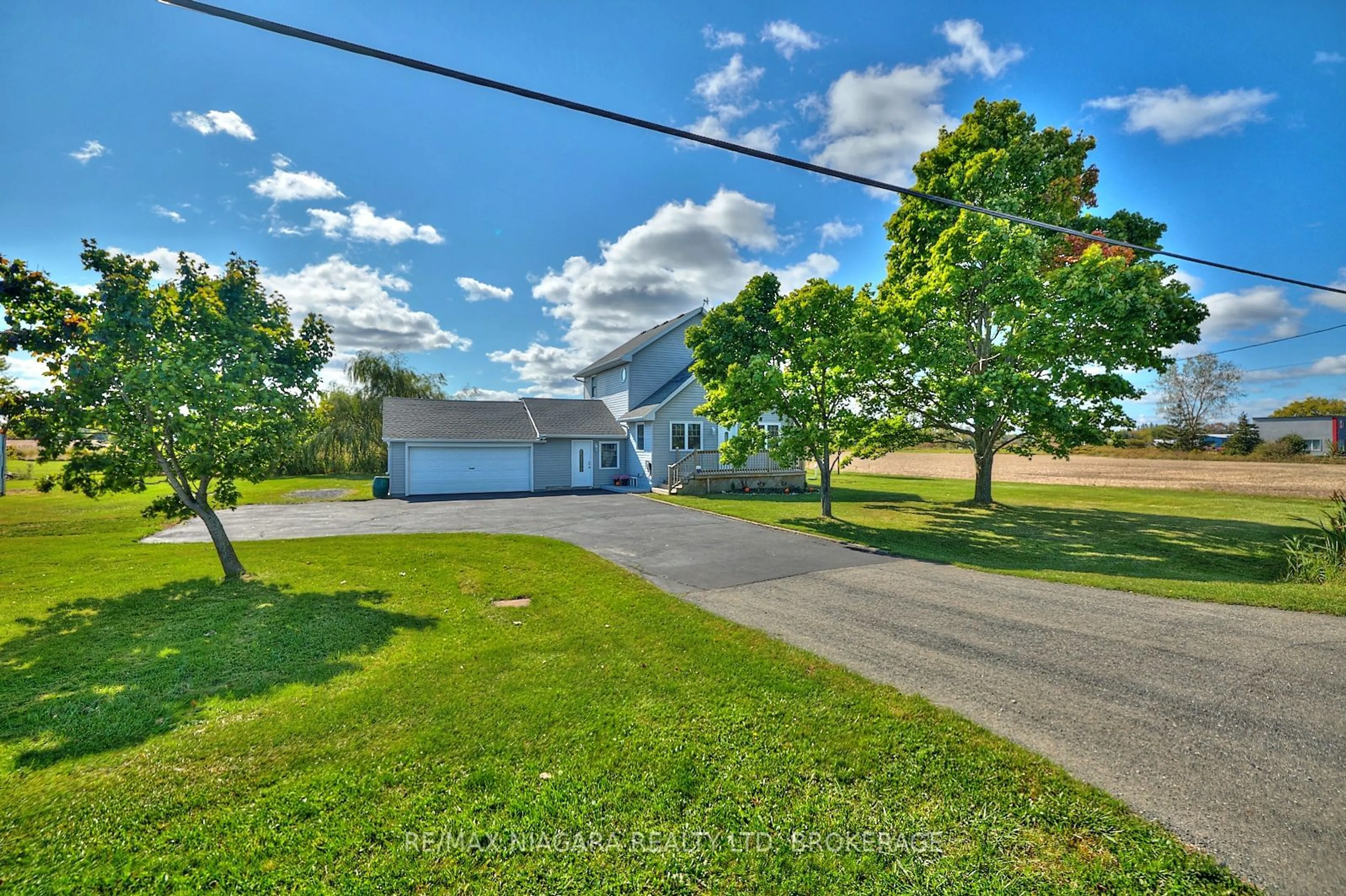 A pic from outside/outdoor area/front of a property/back of a property/a pic from drone, water/lake/river/ocean view for 5091 HIGHWAY #3, Port Colborne Ontario L0S 1R0