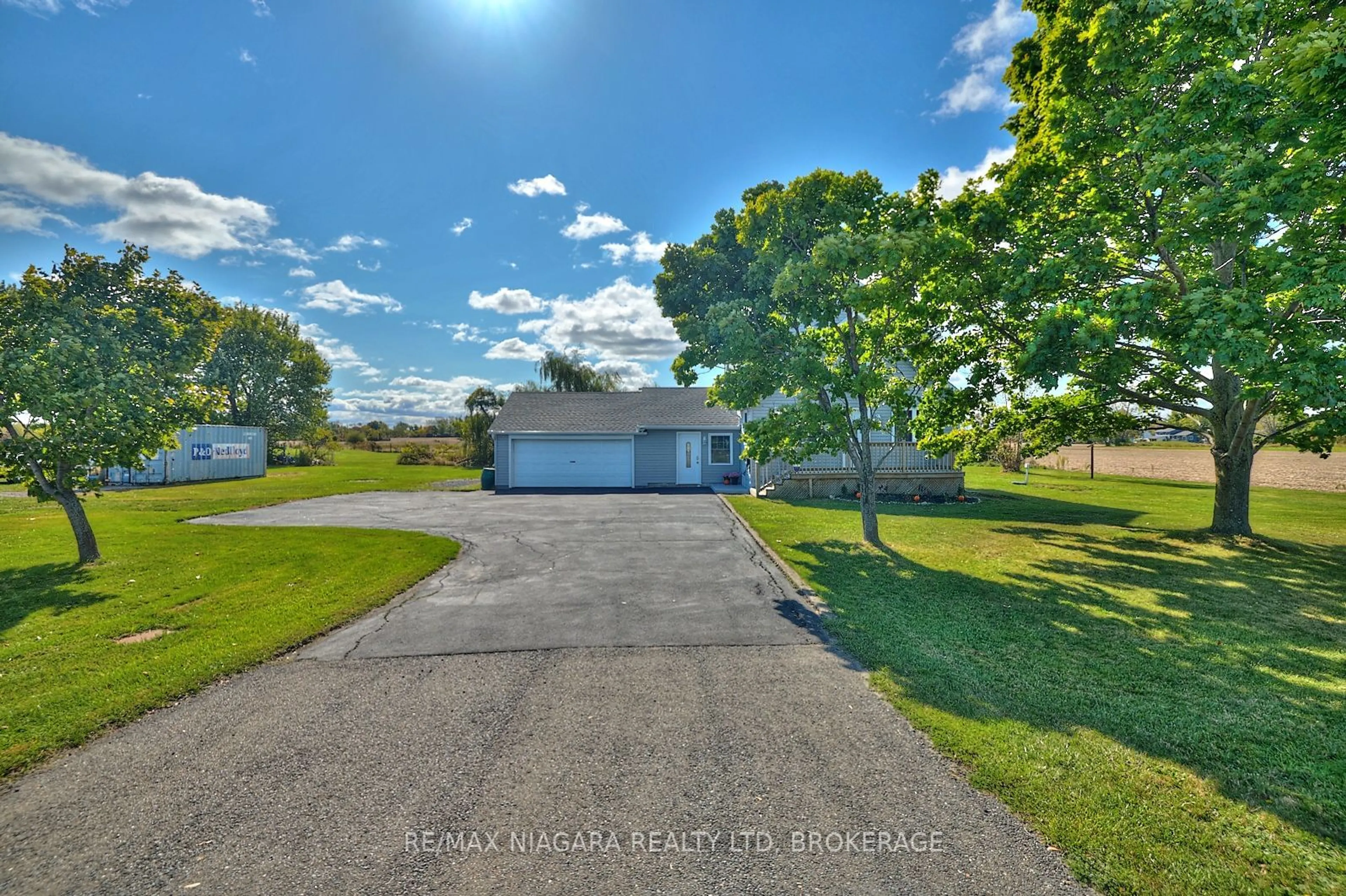 A pic from outside/outdoor area/front of a property/back of a property/a pic from drone, water/lake/river/ocean view for 5091 HIGHWAY #3, Port Colborne Ontario L0S 1R0