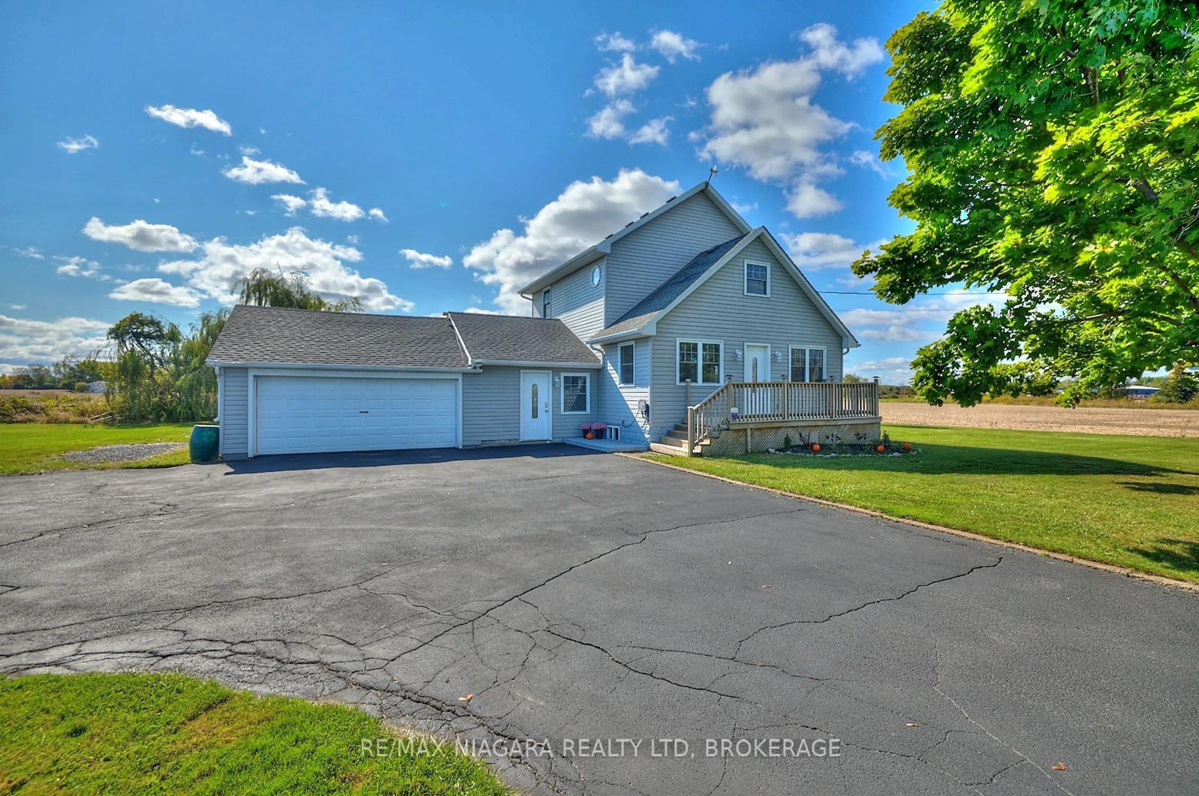 A pic from outside/outdoor area/front of a property/back of a property/a pic from drone, water/lake/river/ocean view for 5091 HIGHWAY #3, Port Colborne Ontario L0S 1R0