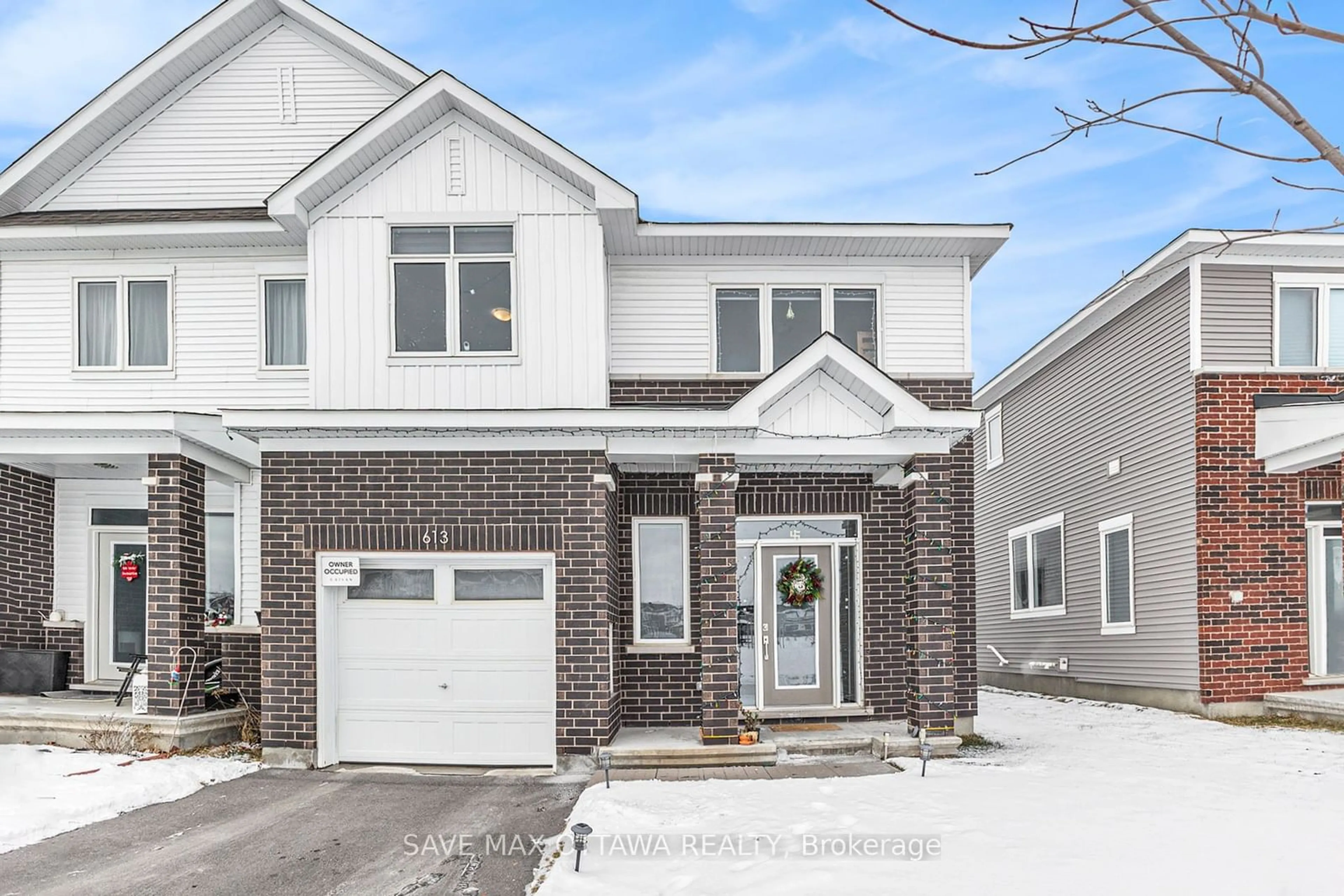 Home with brick exterior material, street for 613 Chillerton Dr, Barrhaven Ontario K2J 6C6