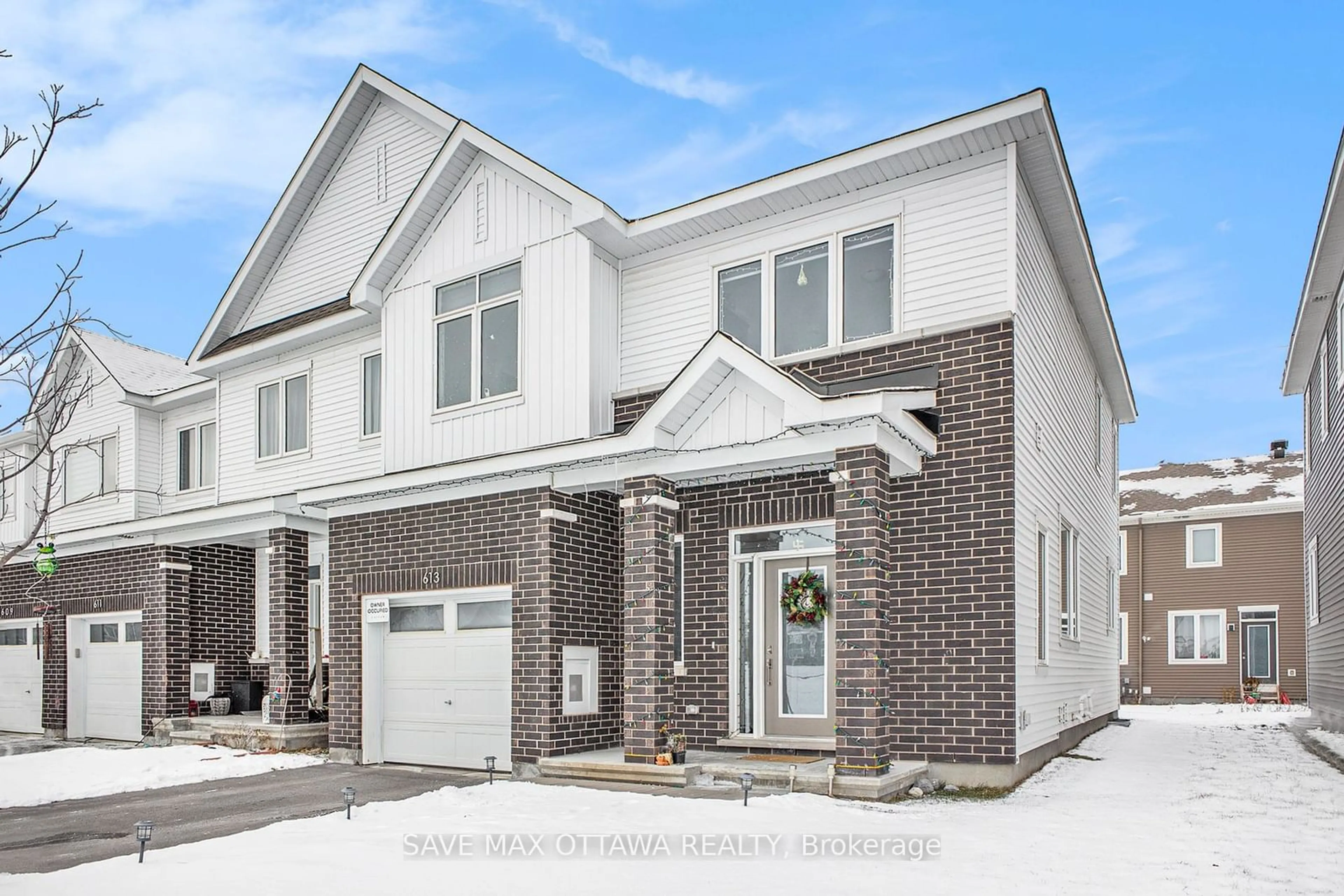 Home with brick exterior material, street for 613 Chillerton Dr, Barrhaven Ontario K2J 6C6