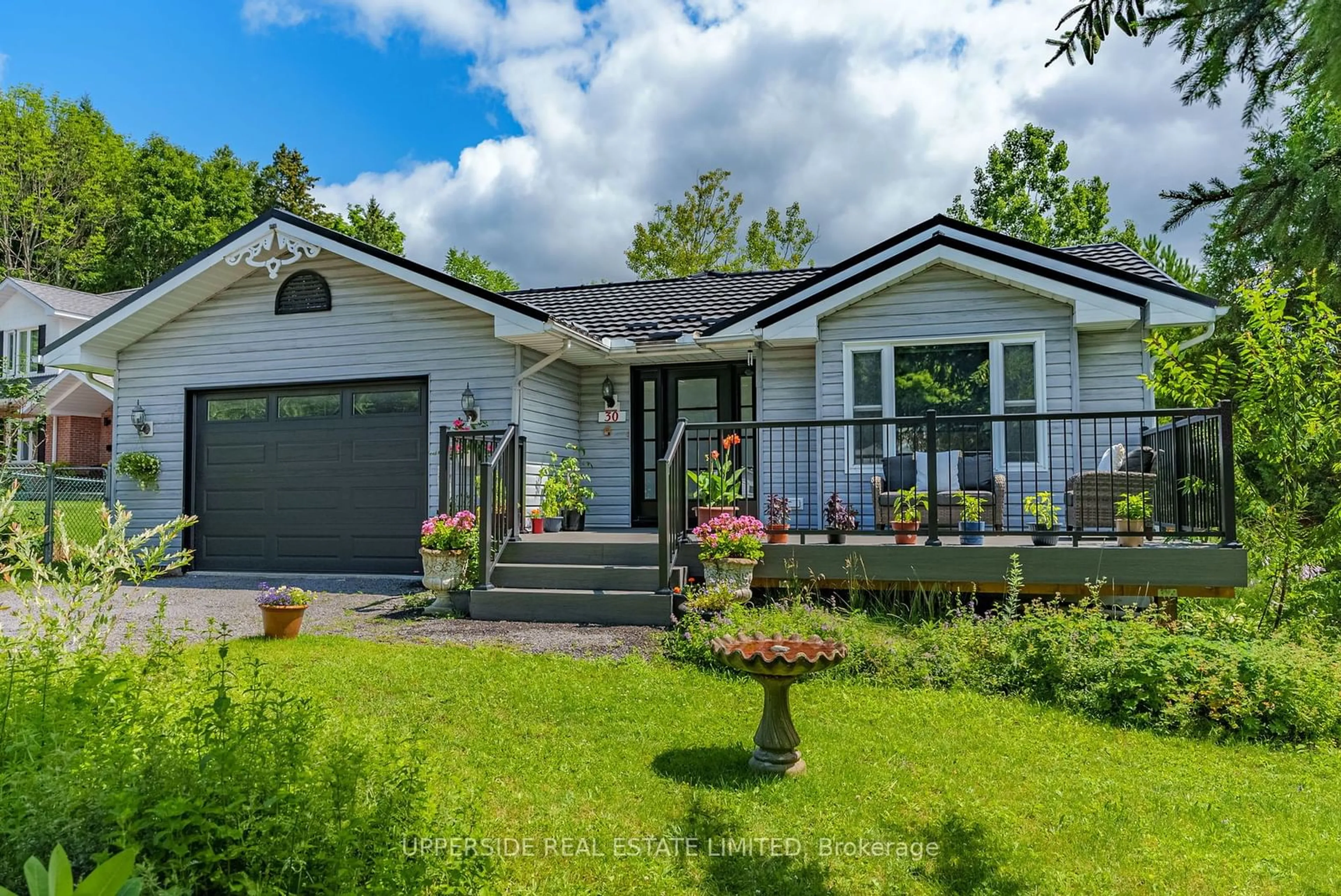 Home with vinyl exterior material, street for 30 GLENWOOD Dr, Huntsville Ontario P1H 1B6