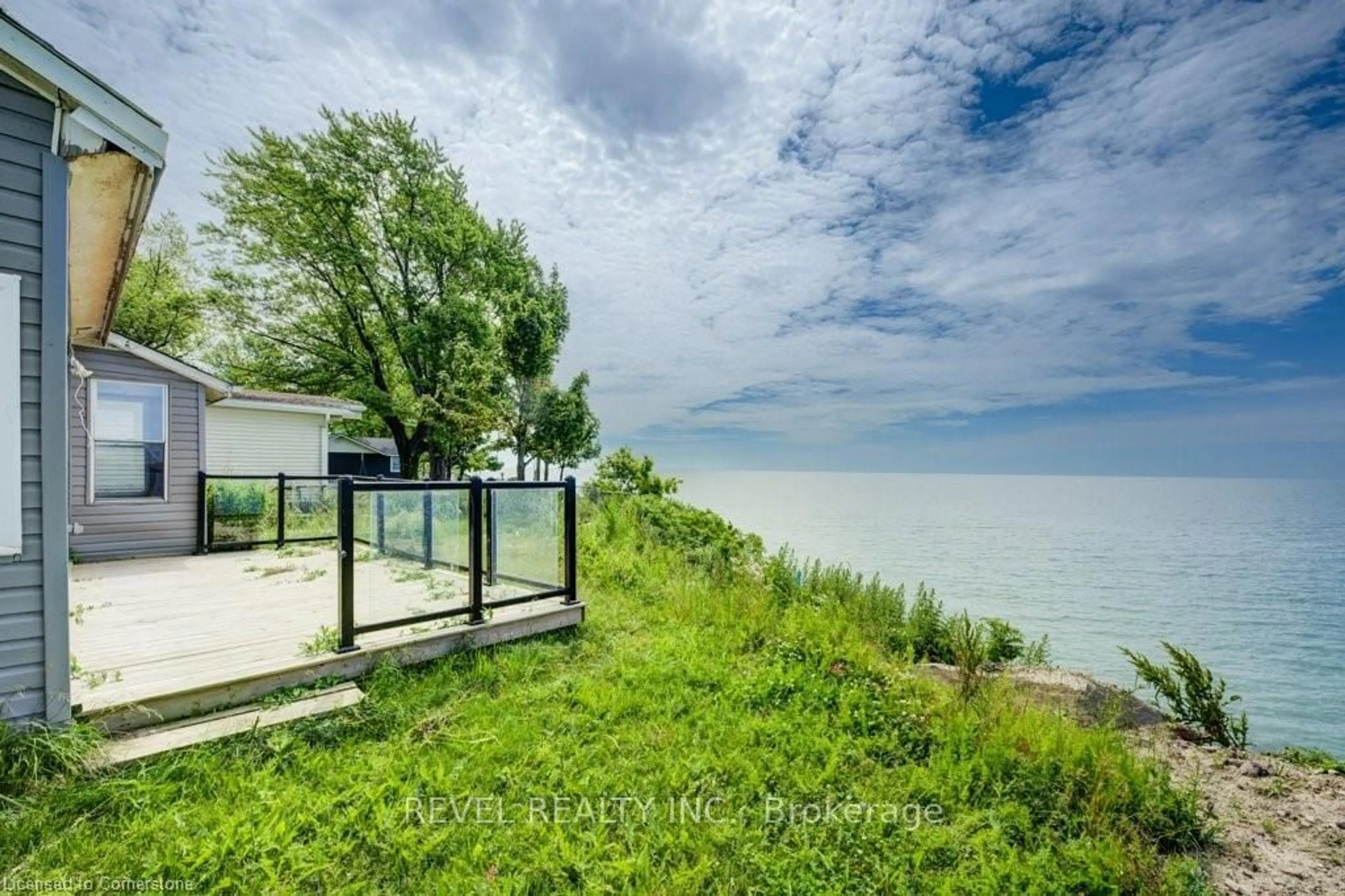 A pic from outside/outdoor area/front of a property/back of a property/a pic from drone, water/lake/river/ocean view for 41 Derner Line, Haldimand Ontario N0A 1K0