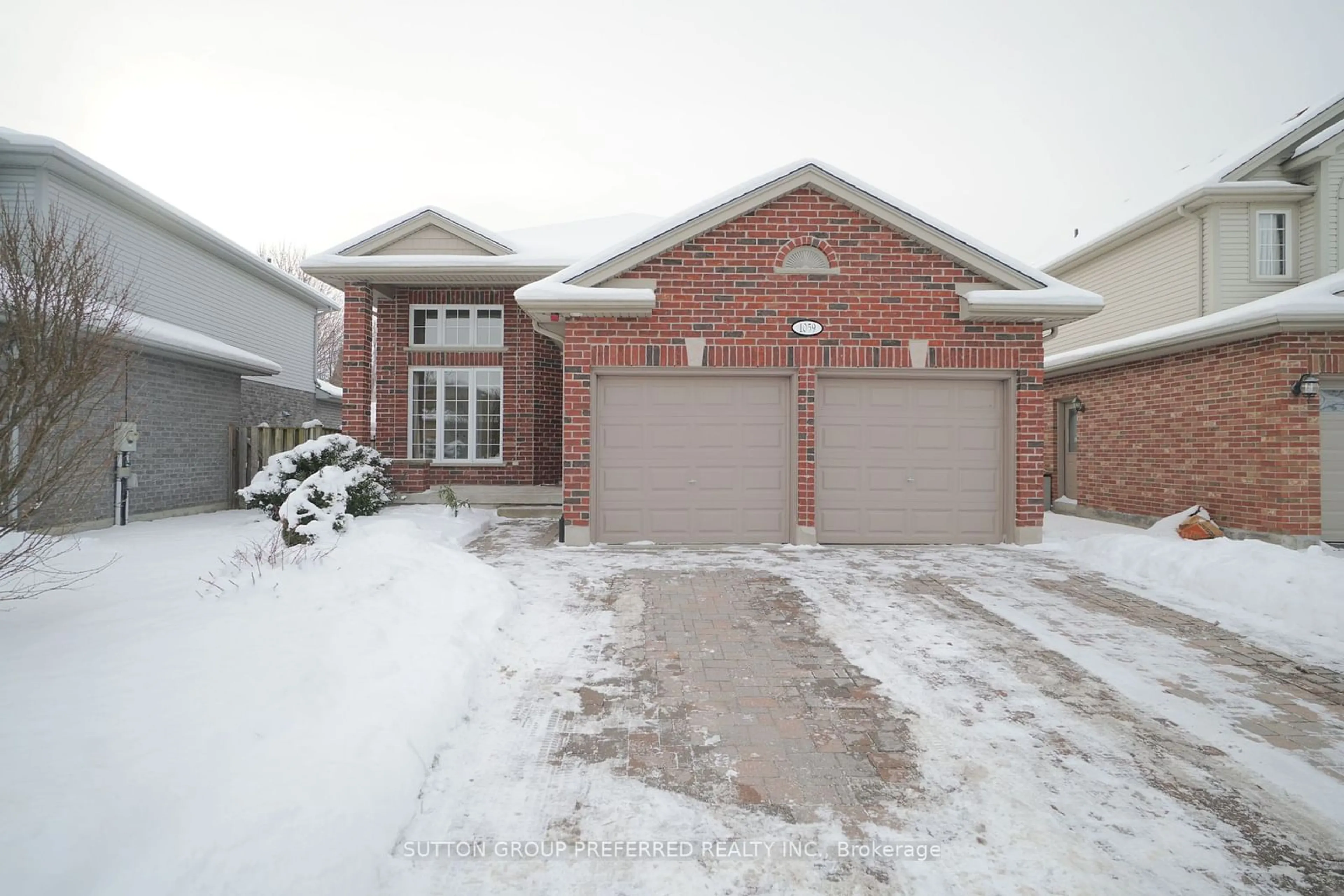 Home with brick exterior material, street for 1059 South Wenige Dr, London Ontario N5X 4G5