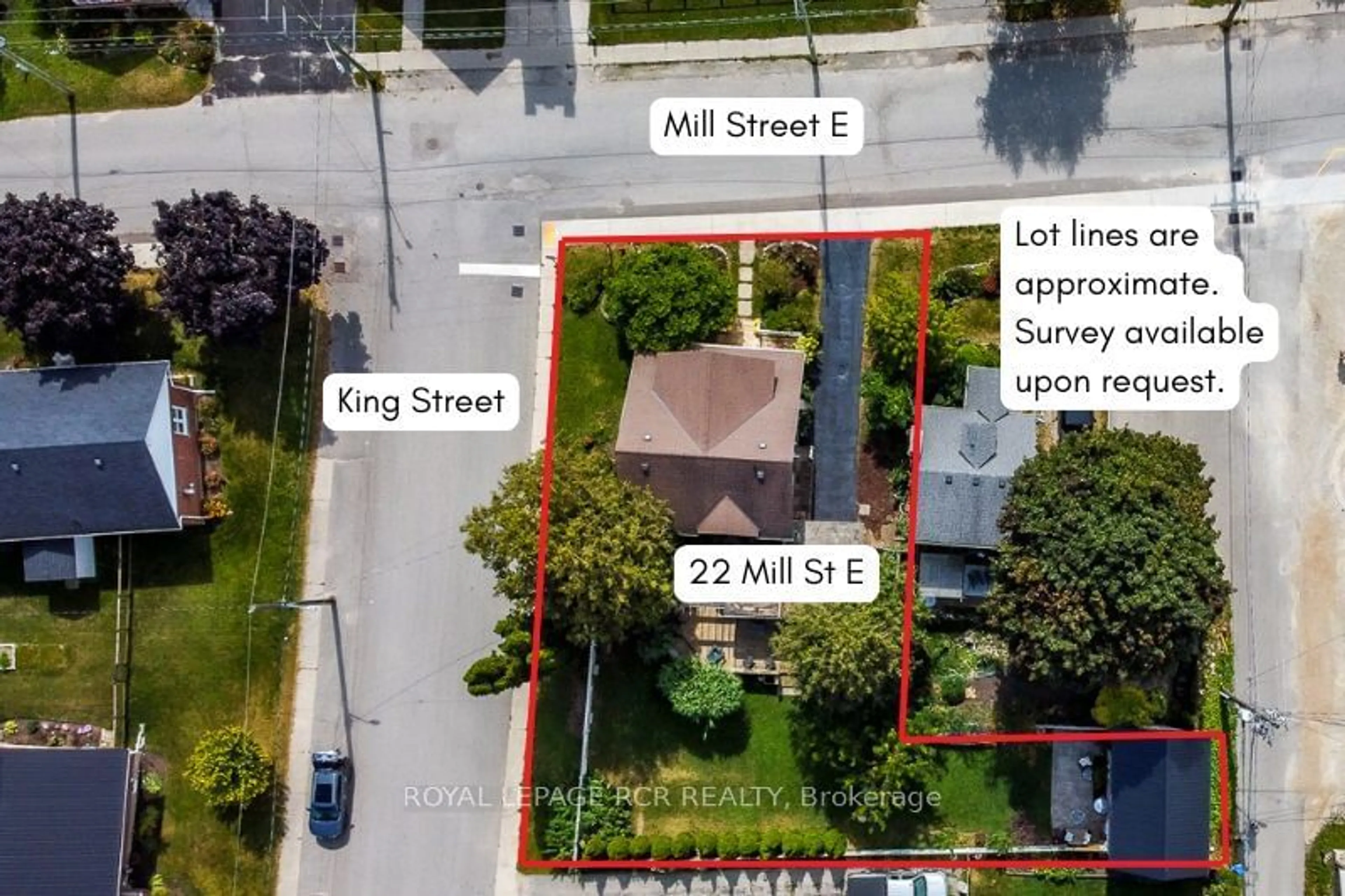 A pic from outside/outdoor area/front of a property/back of a property/a pic from drone, street for 22 Mill St, East Luther Grand Valley Ontario L9W 5V8