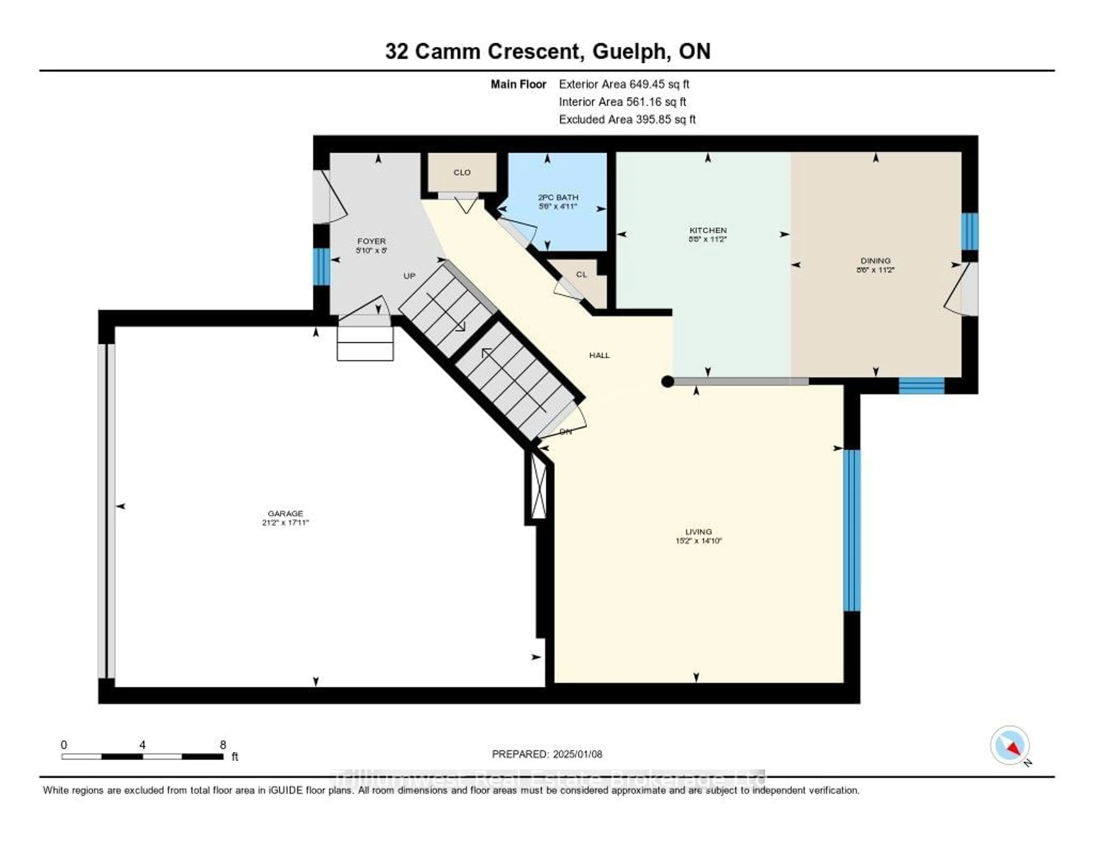 Floor plan for 32 Camm Cres, Guelph Ontario N1L 1K2