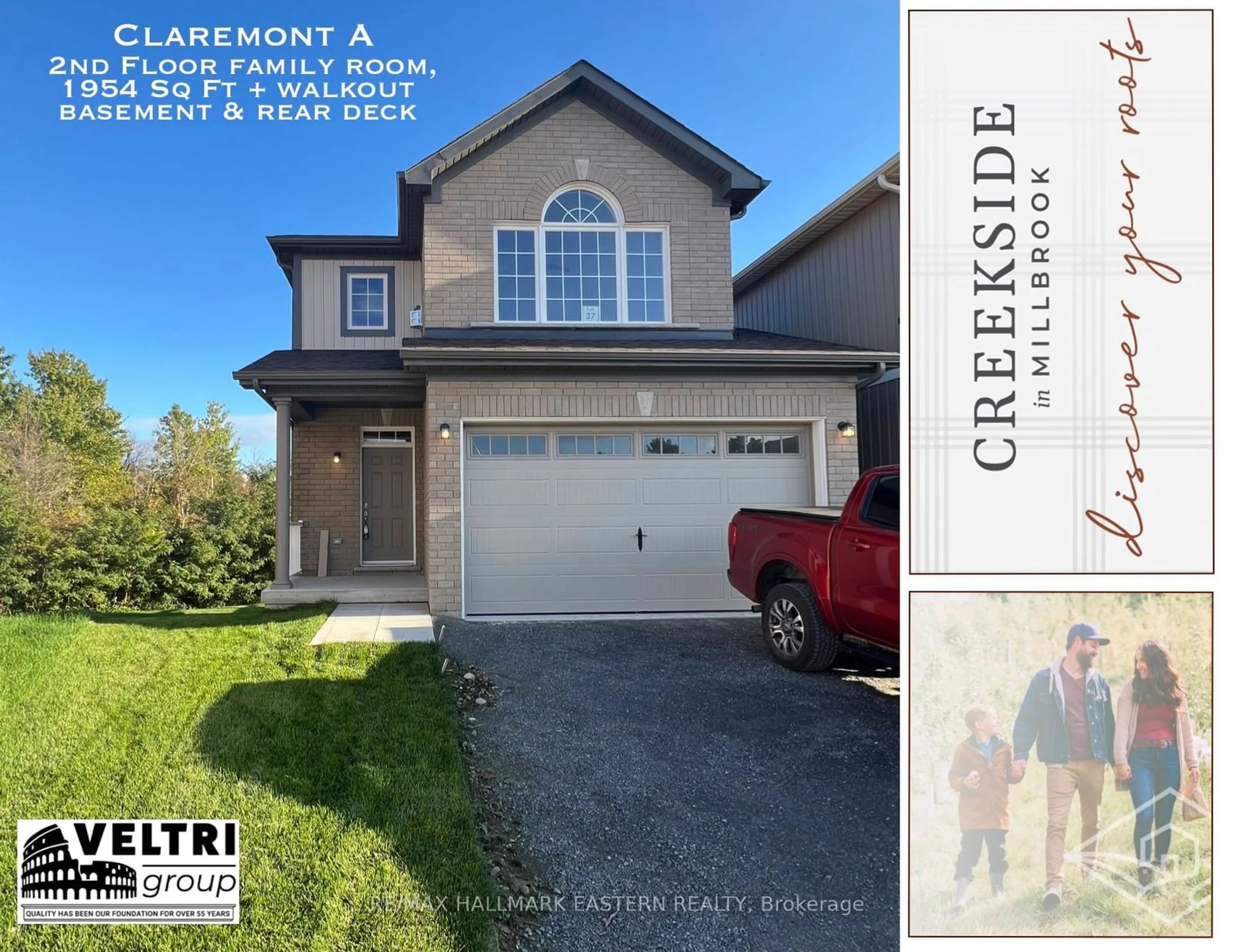 Home with vinyl exterior material, street for 37 COLDBROOK Dr, Cavan Monaghan Ontario L0A 1G0