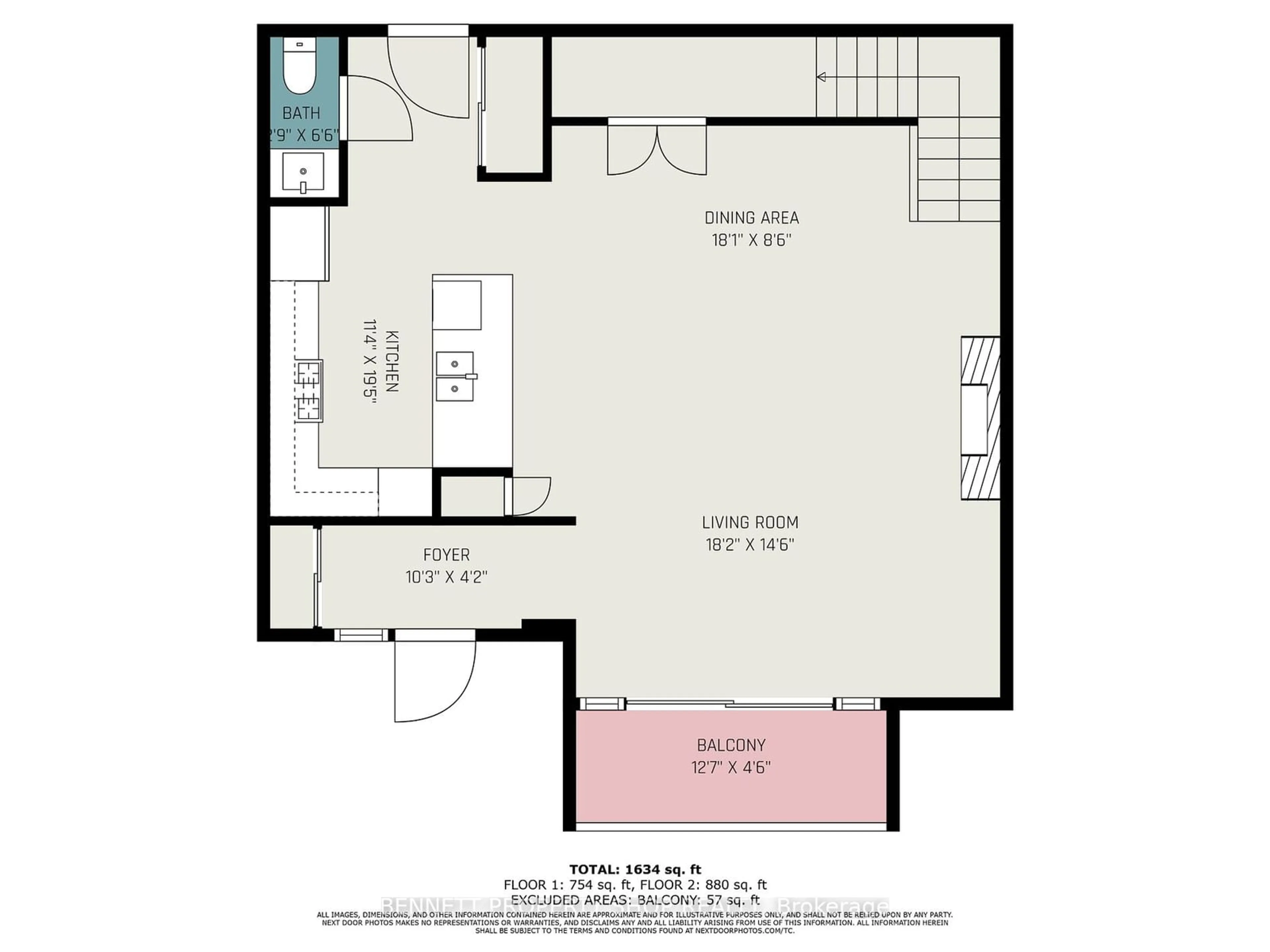 Floor plan for 135 Barrette St #1, Vanier and Kingsview Park Ontario K1L 7Z9