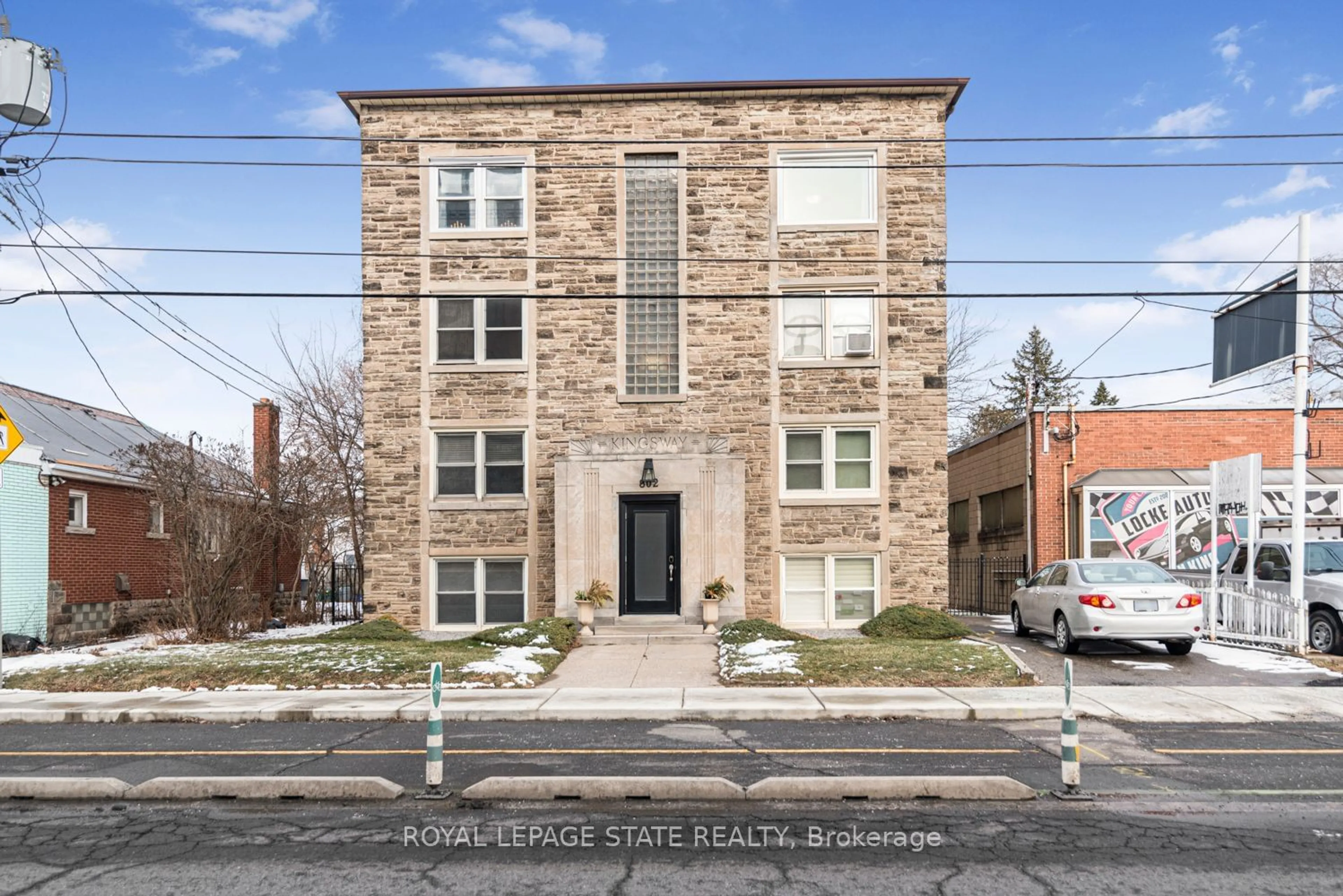 Home with brick exterior material, street for 802 King St #5, Hamilton Ontario L8S 1R1