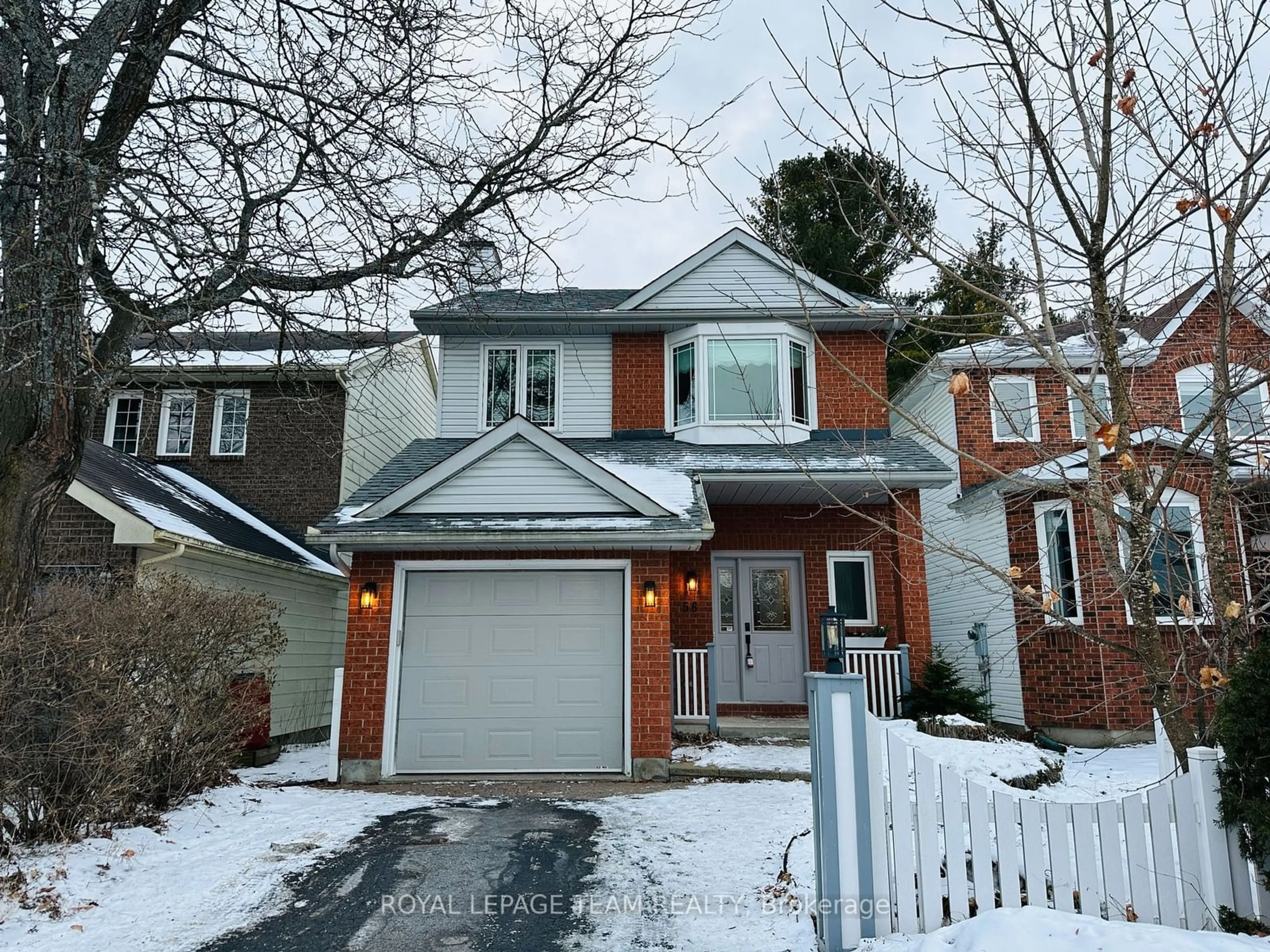 Home with brick exterior material, street for 56 FORESTVIEW Cres, Bells Corners and South to Fallowfield Ontario K2H 9P5