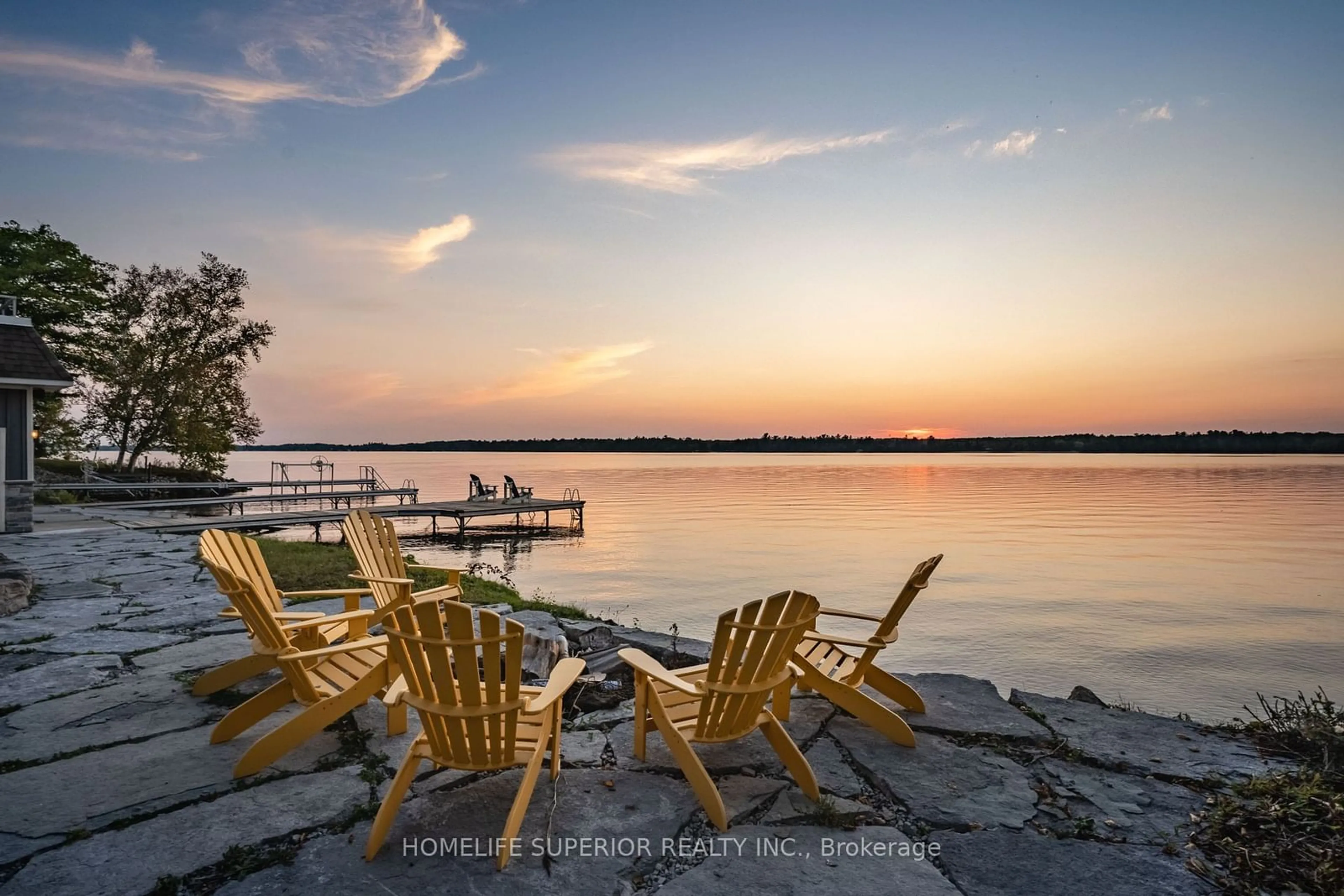 Patio, water/lake/river/ocean view for 580 Indian Point Rd, Kawartha Lakes Ontario K0M 1N0