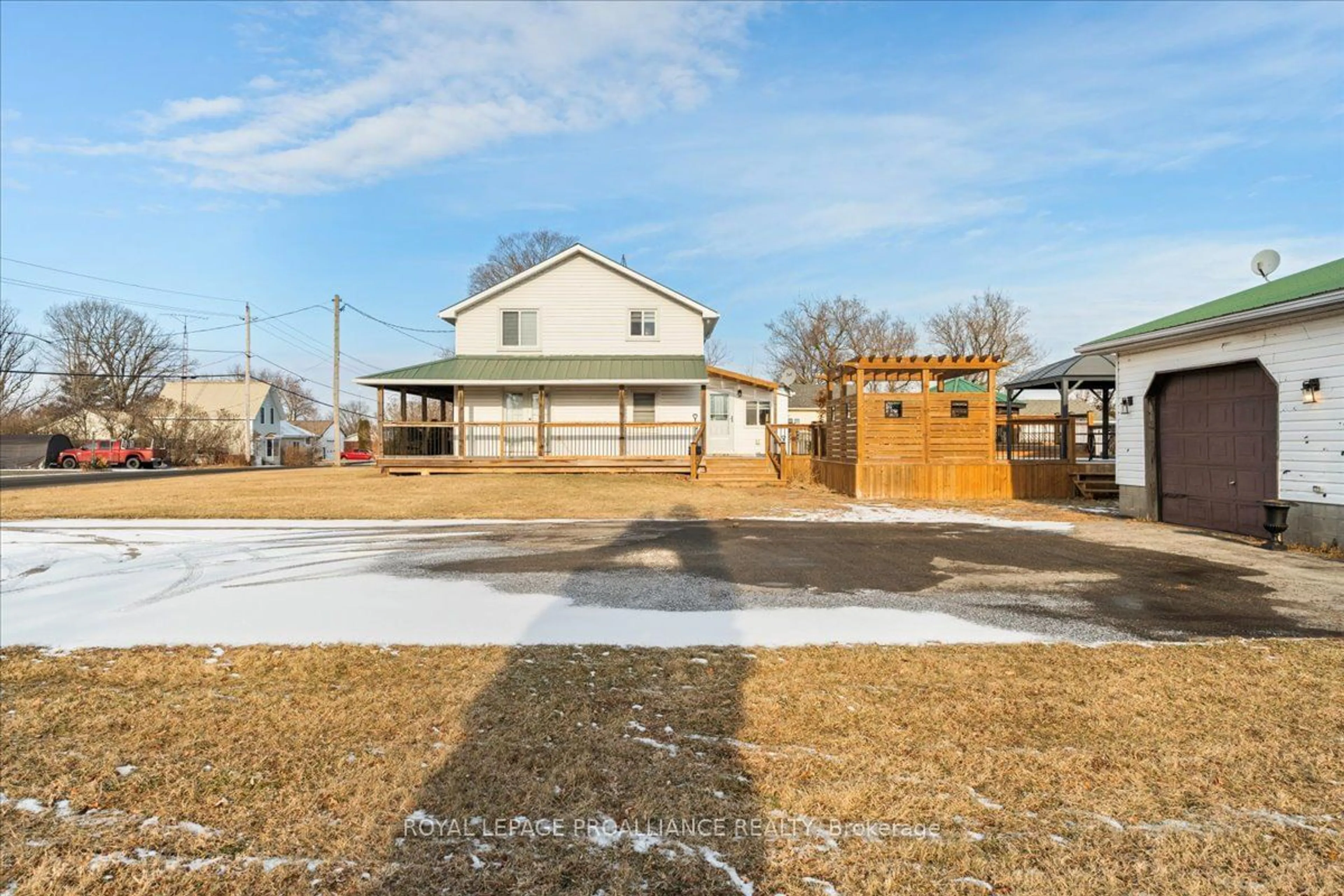 A pic from outside/outdoor area/front of a property/back of a property/a pic from drone, street for 2632 County Road 5, Prince Edward County Ontario K0K 2T0