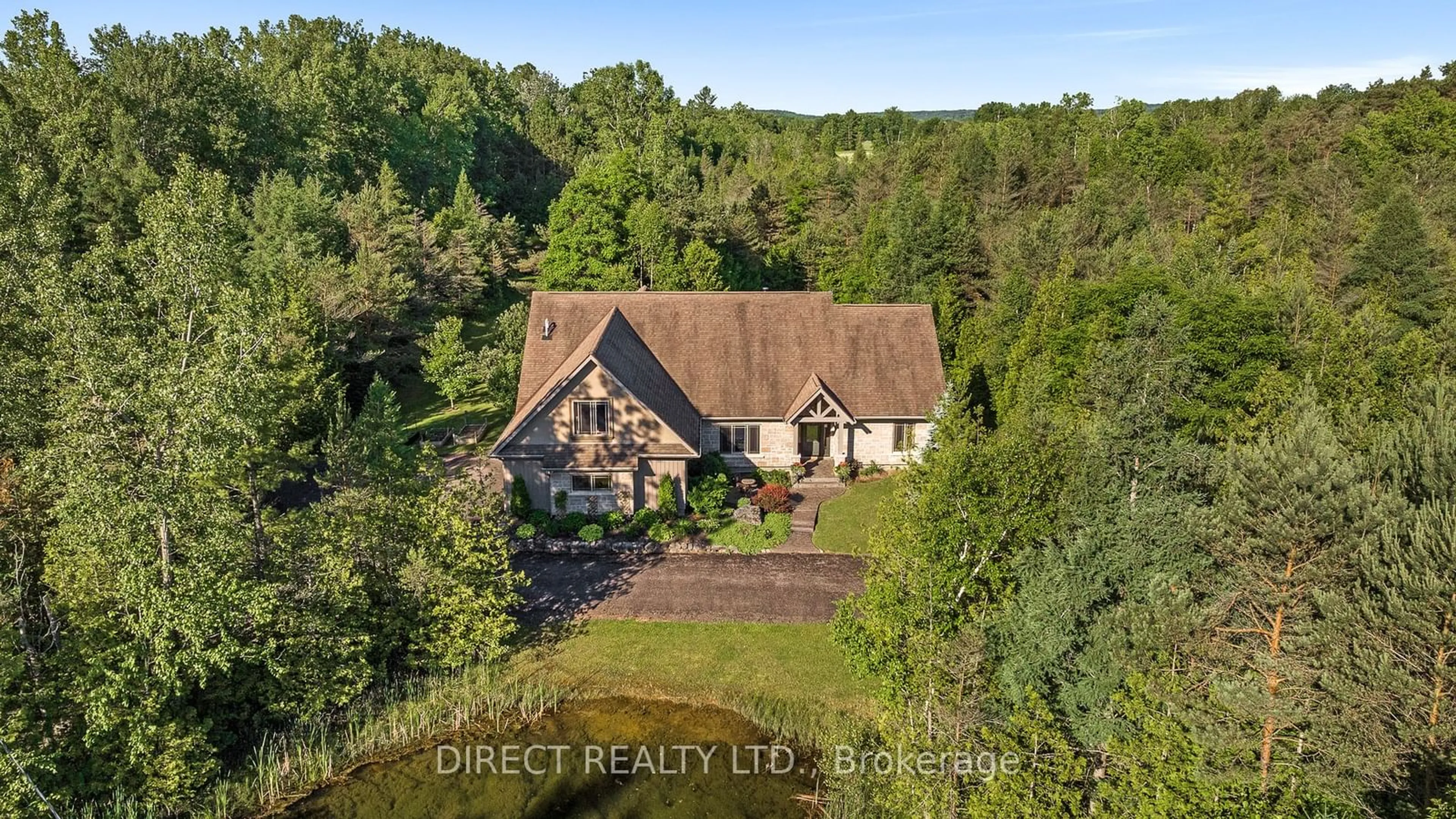 A pic from outside/outdoor area/front of a property/back of a property/a pic from drone, water/lake/river/ocean view for 451 Baptist Church Rd, Quinte West Ontario K0K 3E0