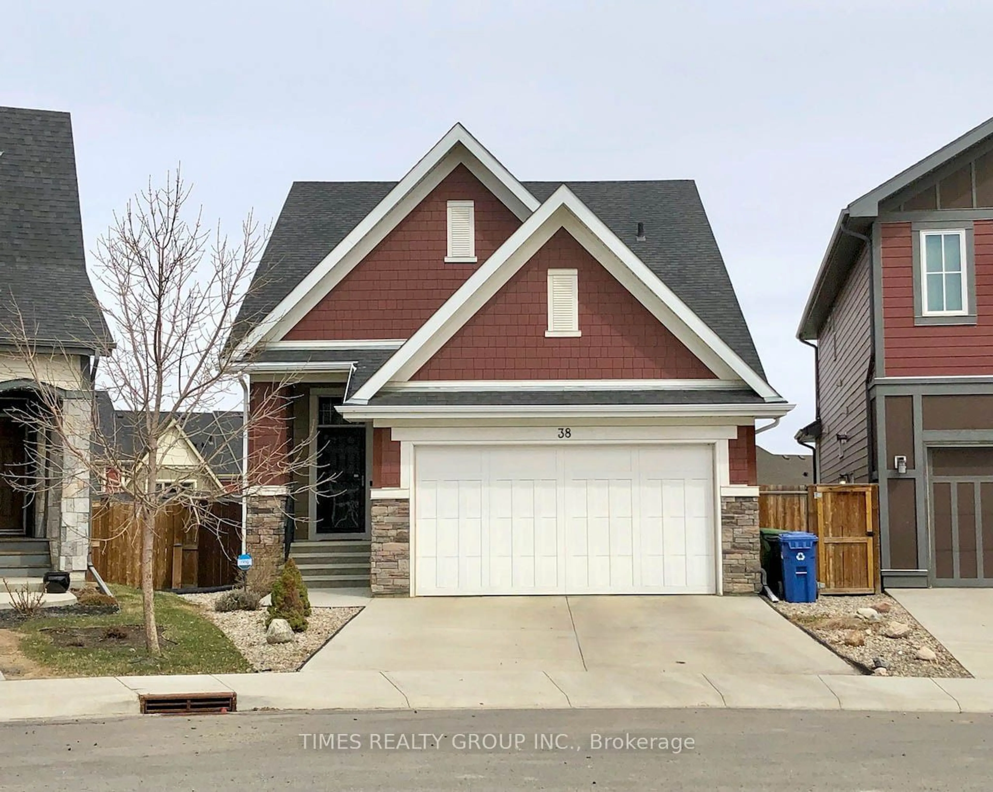 Home with brick exterior material, street for 38 Mahogany Pass SE, Out of Area Alberta T3M 2K5