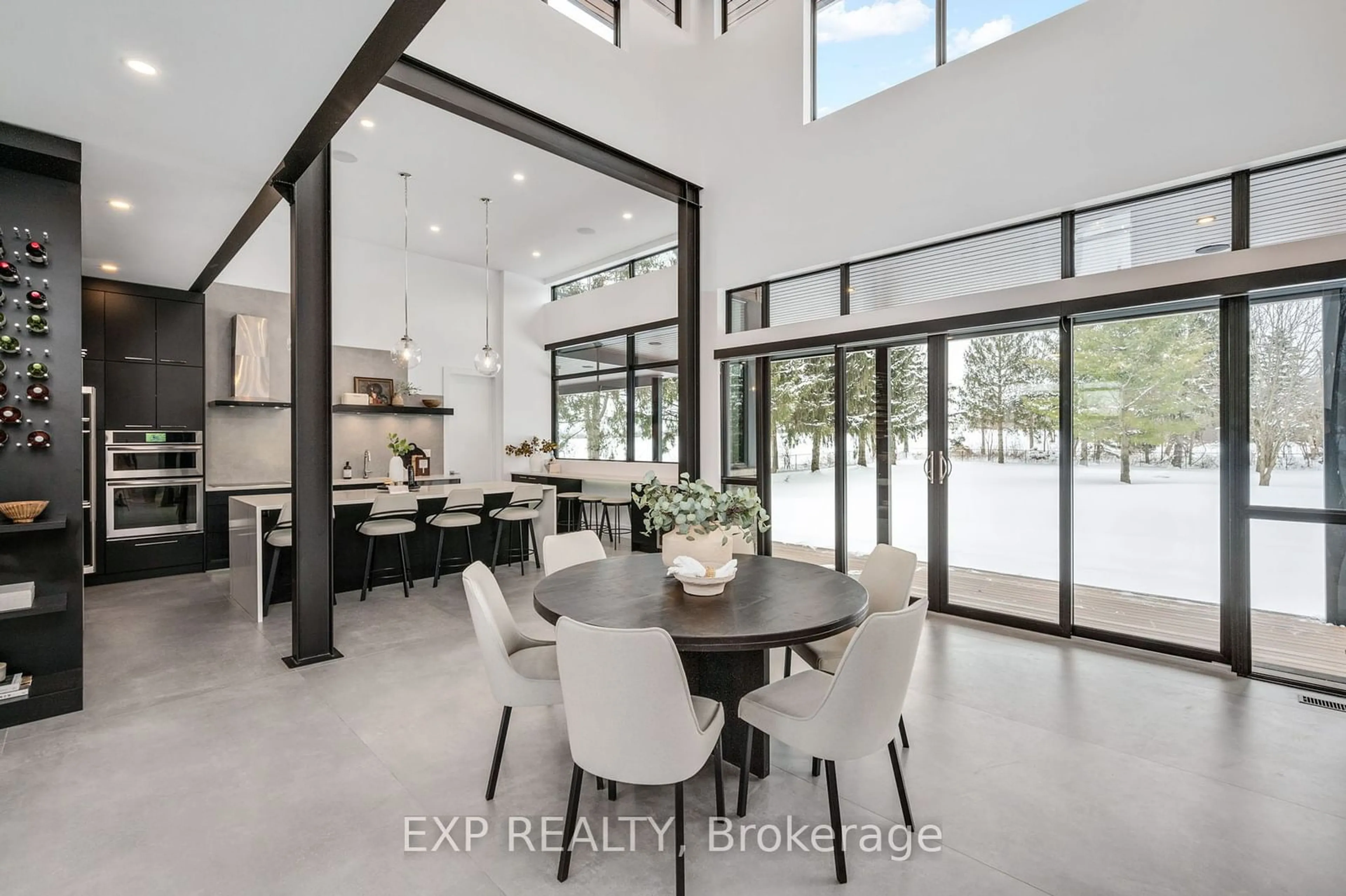 Dining room, ceramic/tile floor for 21222 Vanneck Rd, Middlesex Centre Ontario N6H 5L2