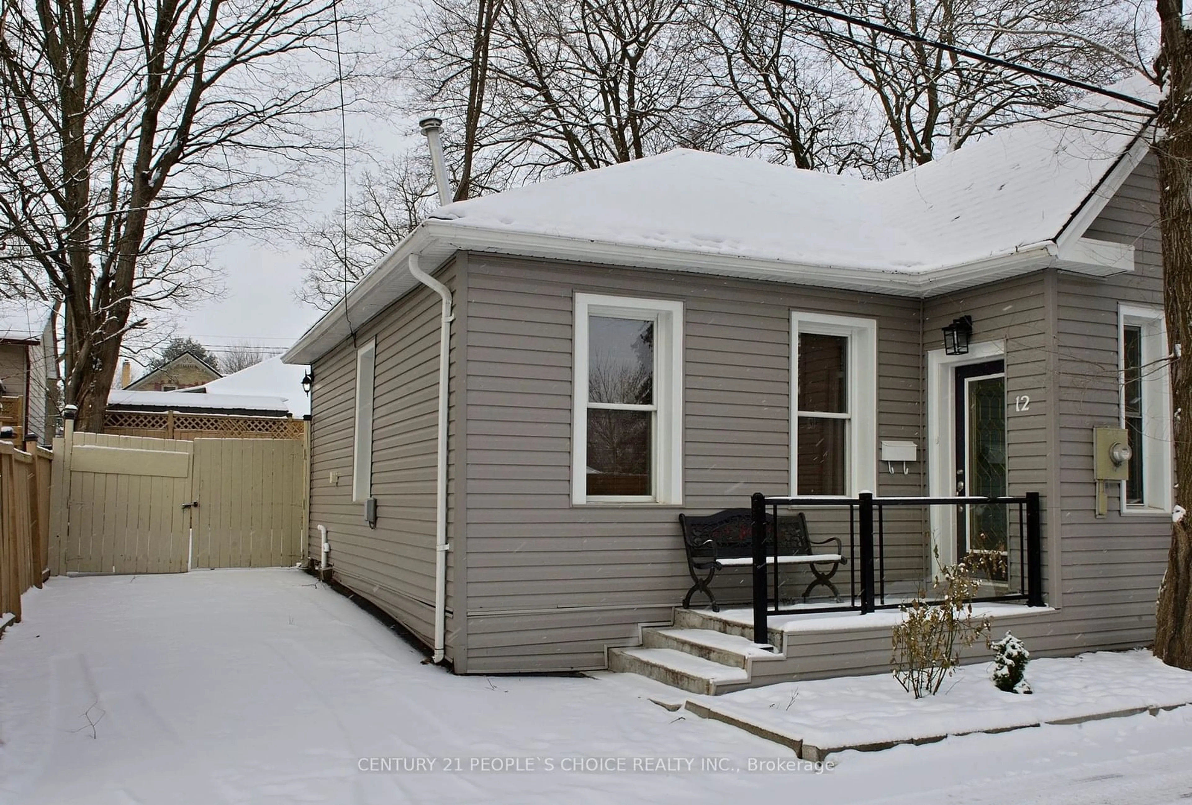 Home with vinyl exterior material, street for 12 Barrie Lane, Cambridge Ontario N1S 3A4