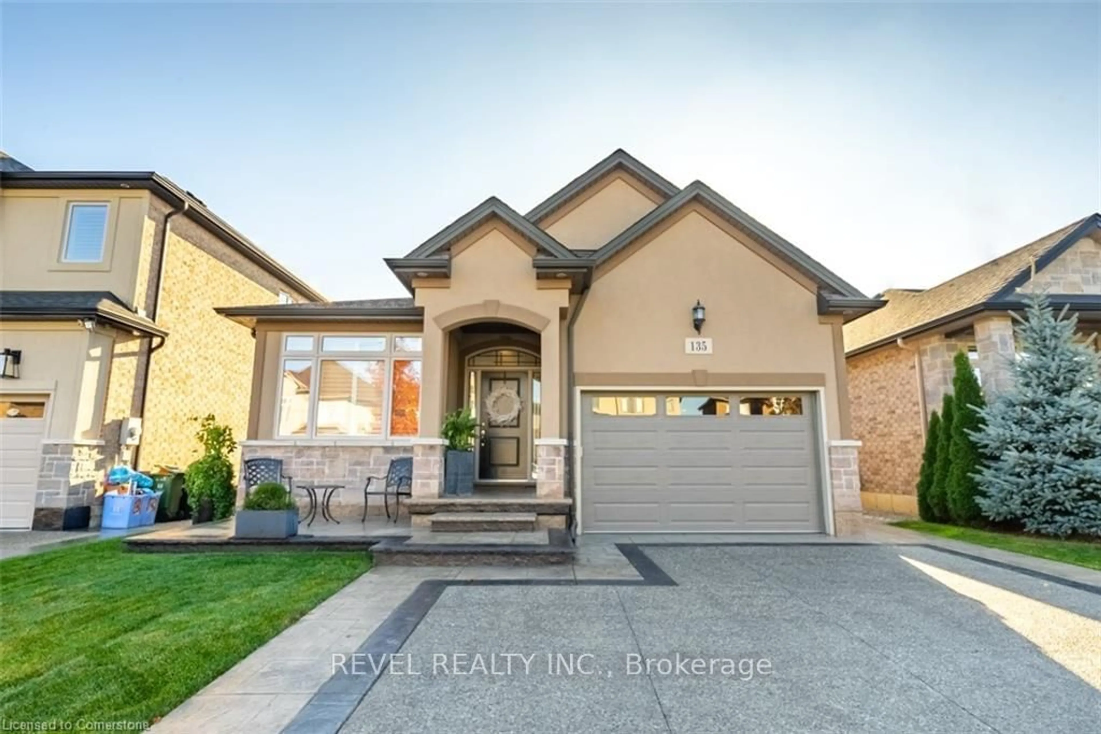 Home with brick exterior material, street for 135 Greti Dr, Hamilton Ontario L9B 1P9