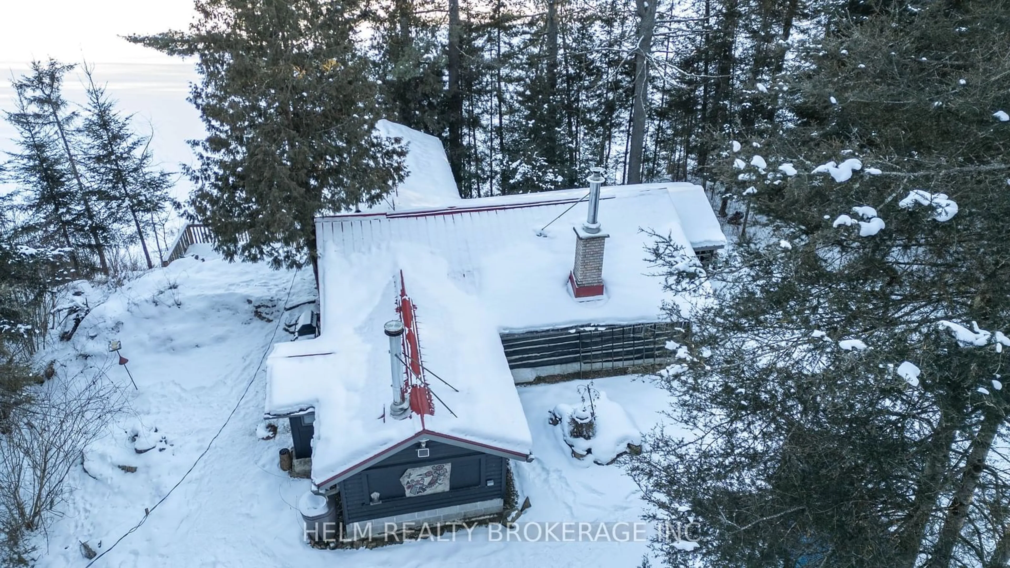 A pic from outside/outdoor area/front of a property/back of a property/a pic from drone, unknown for 9001 Highway 17, Calvin Ontario P0H 1V0