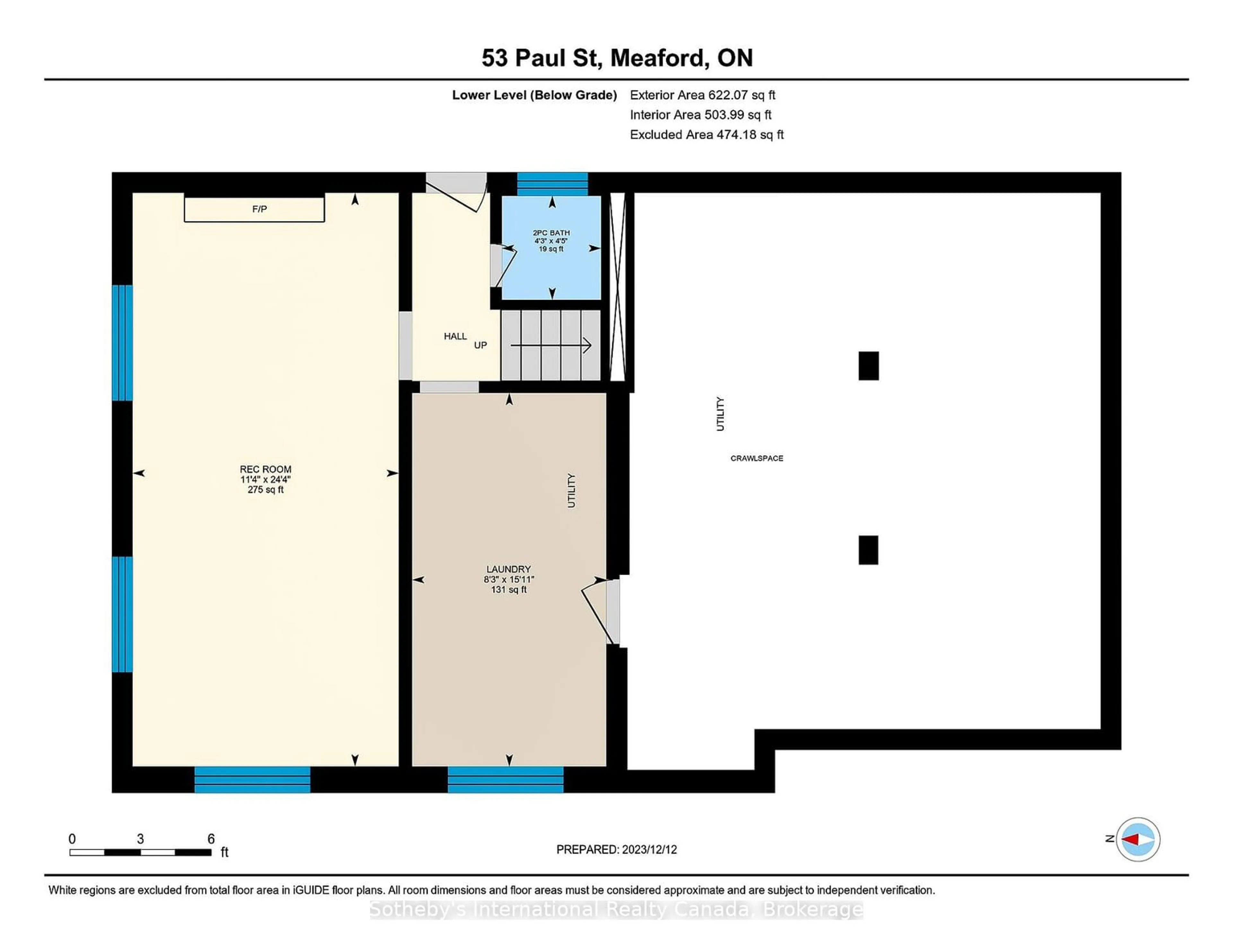 Floor plan for 53 Paul St, Meaford Ontario N4L 1C9