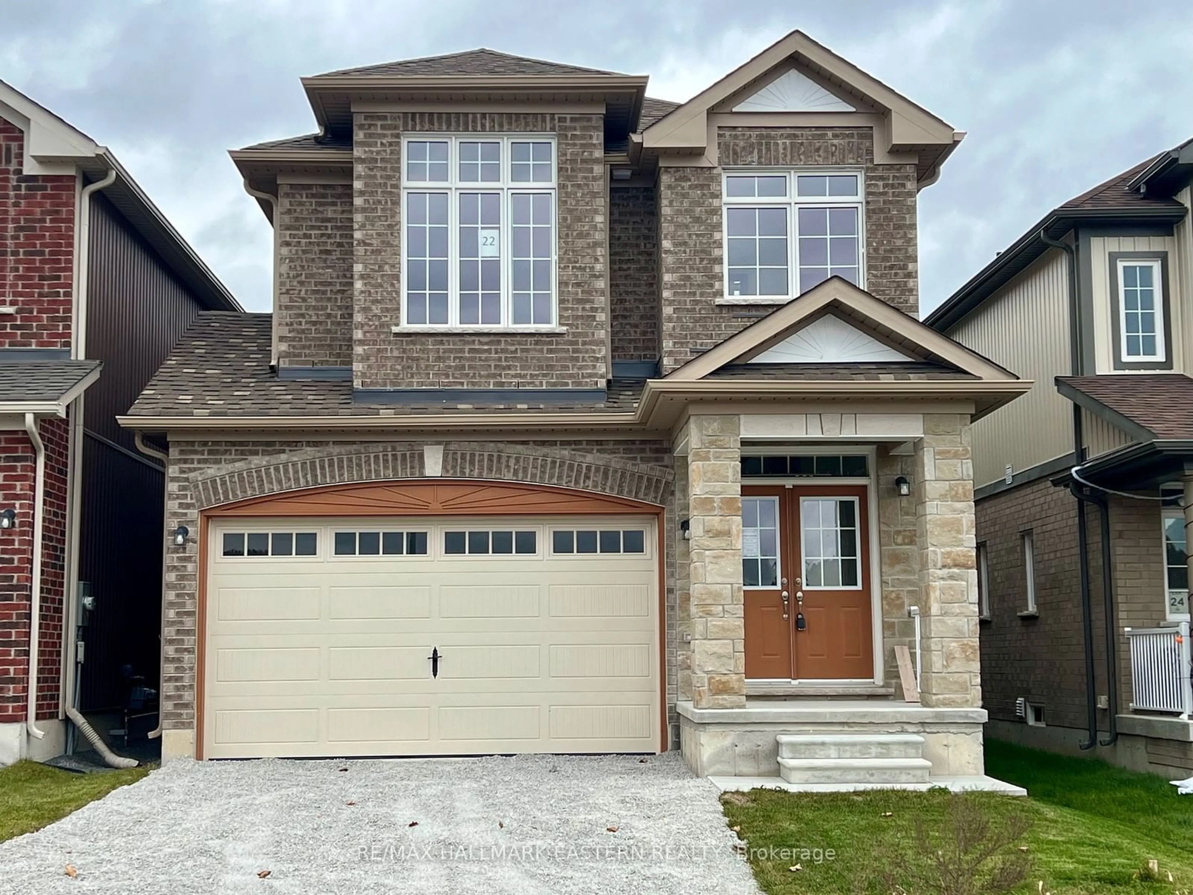 Home with brick exterior material, street for 22 Coldbrook Dr, Cavan Monaghan Ontario L0A 1G0