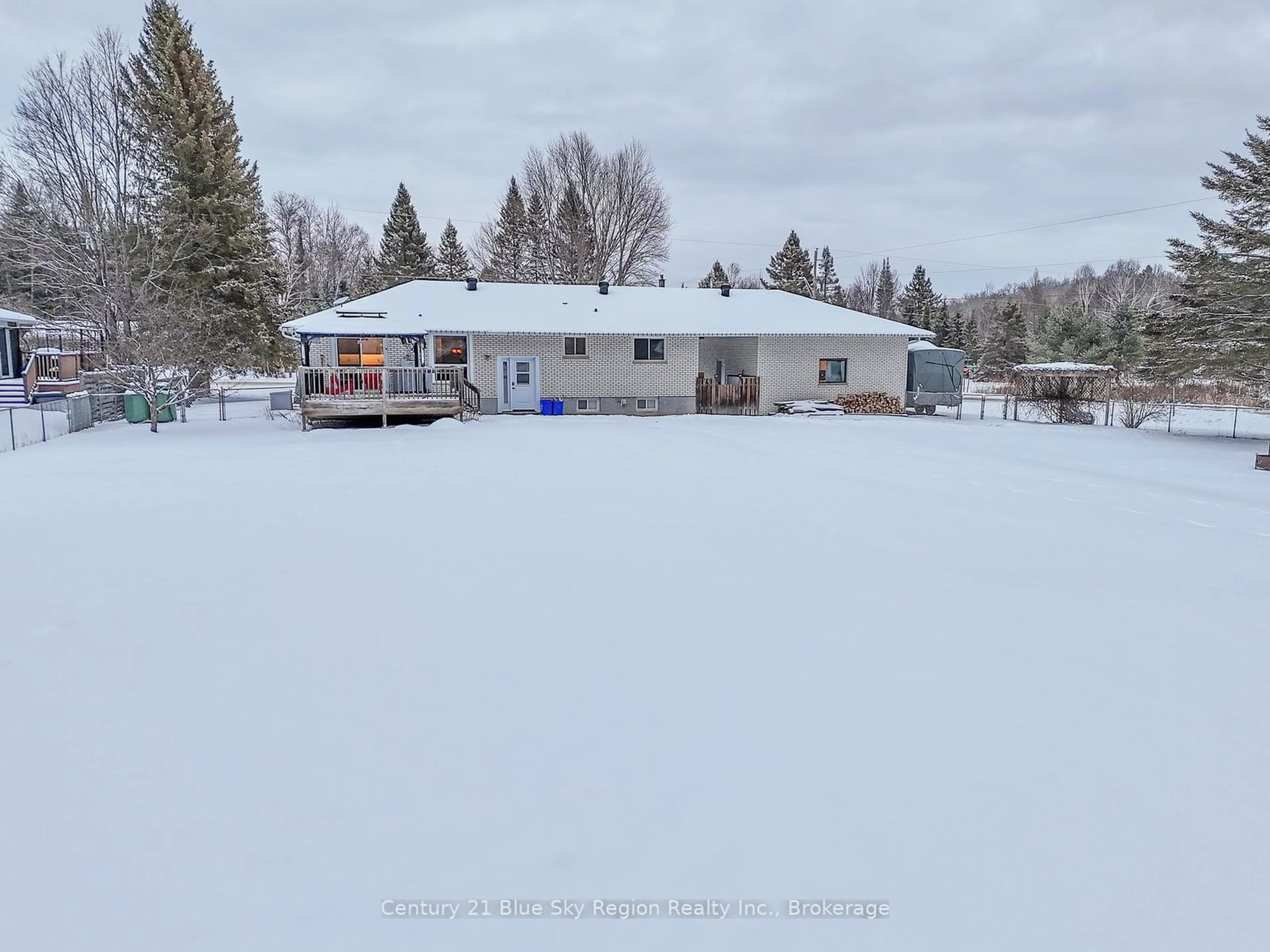 A pic from outside/outdoor area/front of a property/back of a property/a pic from drone, water/lake/river/ocean view for 1199 Pinecreek Rd, Callander Ontario P0H 1H0