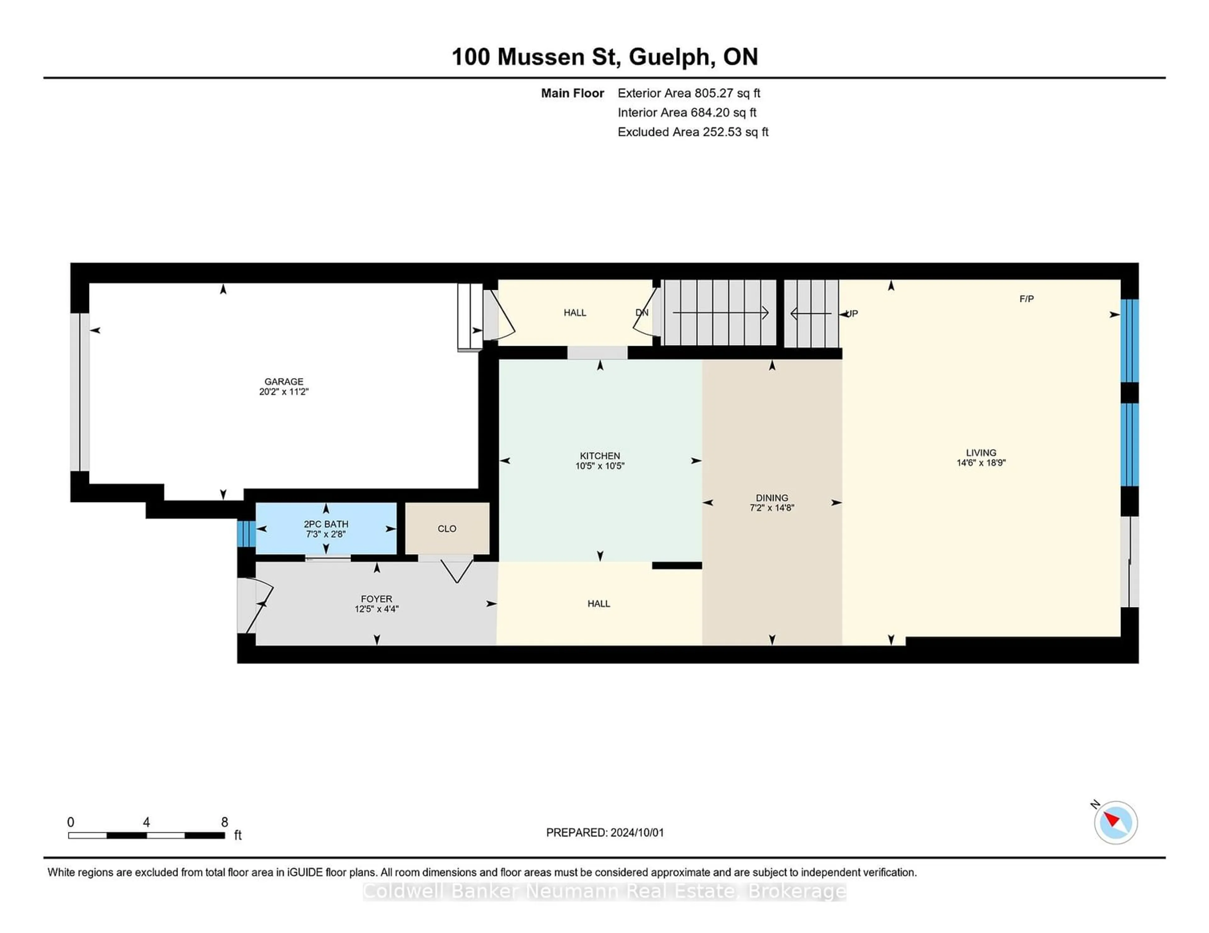 Floor plan for 100 Mussen St, Guelph Ontario N1E 0K2