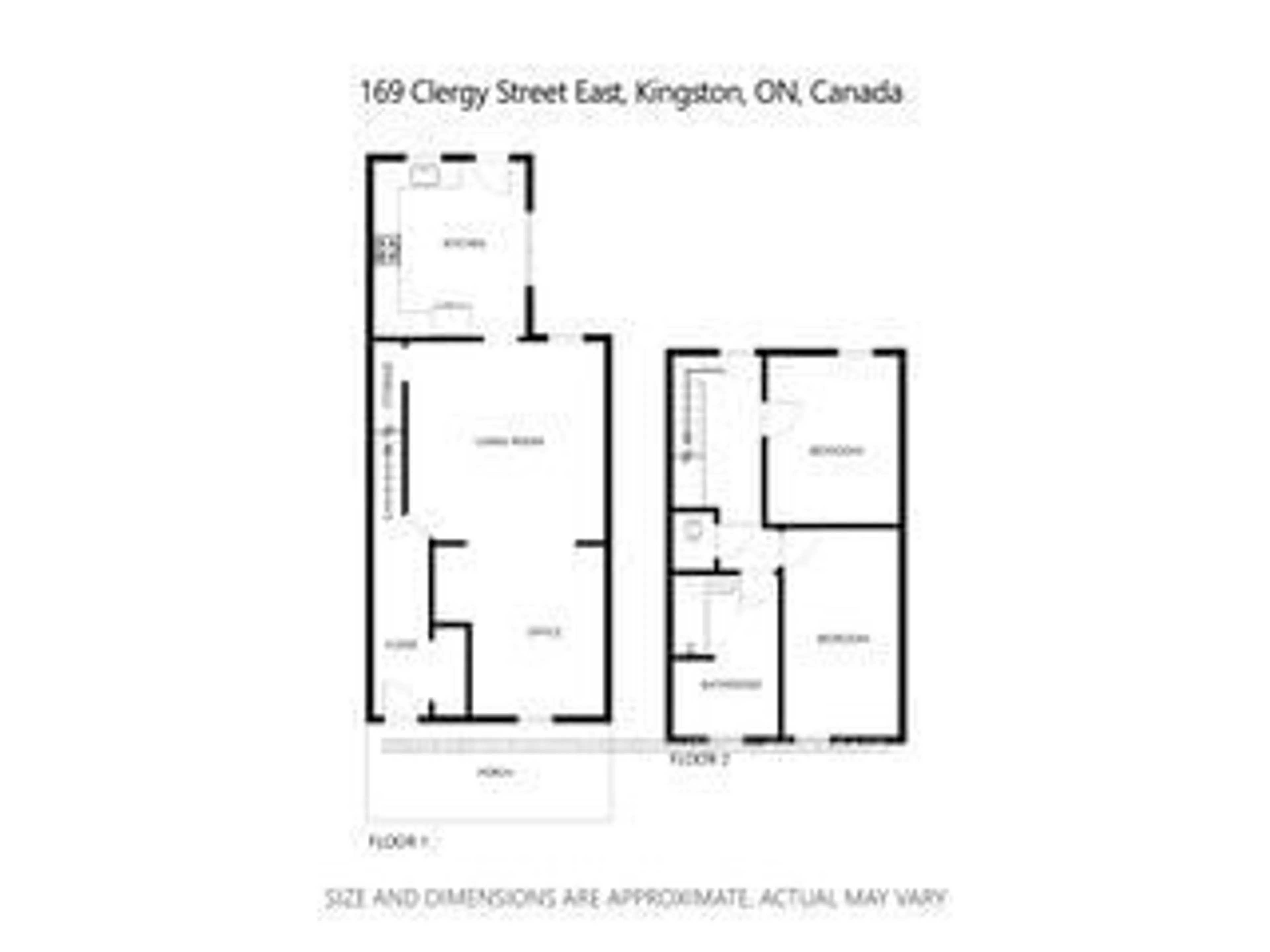 Floor plan for 169 Clergy St, Kingston Ontario K7K 3S6