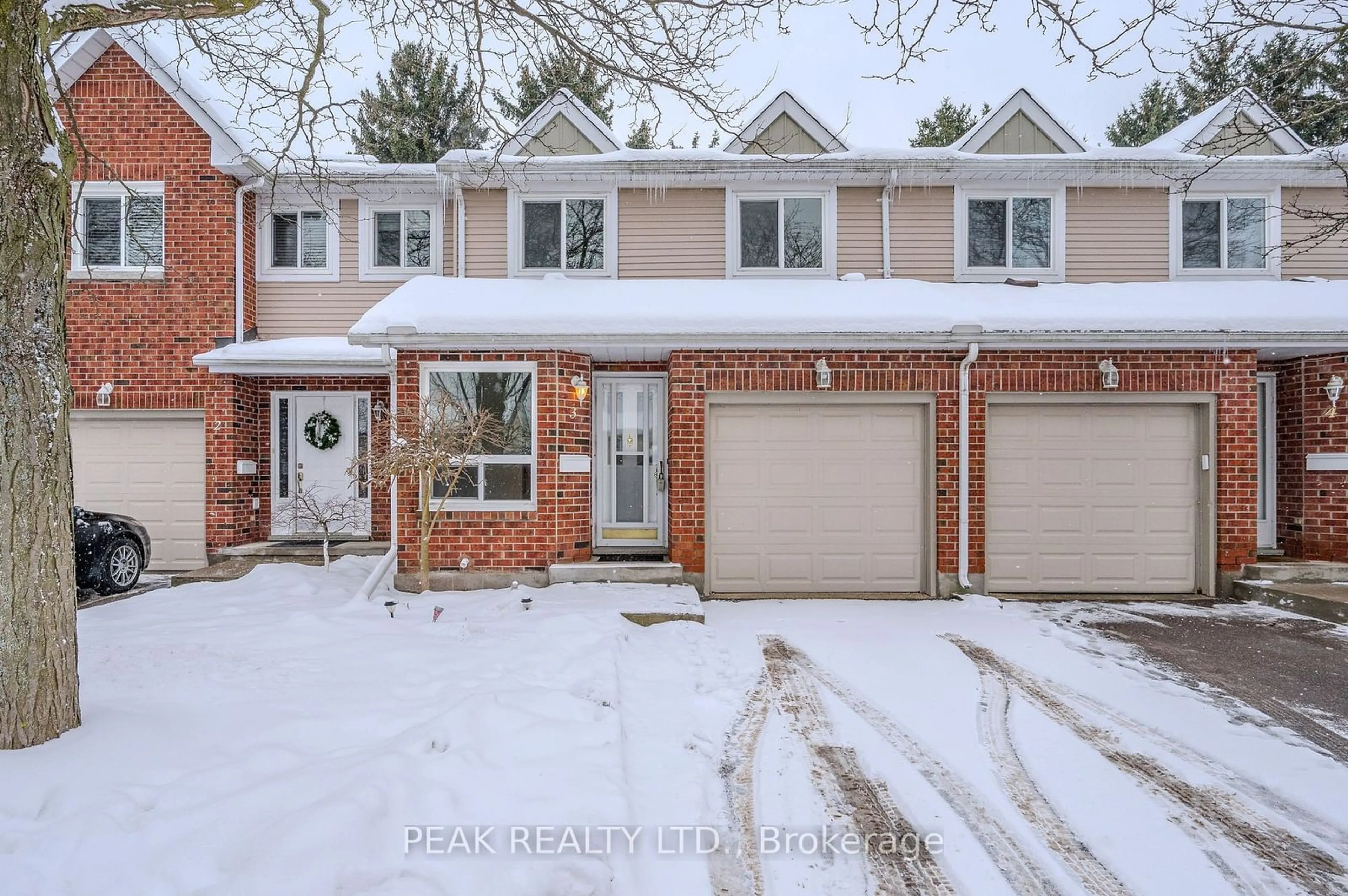 Home with brick exterior material, street for 180 Highland Cres #3, Kitchener Ontario N2M 5K4