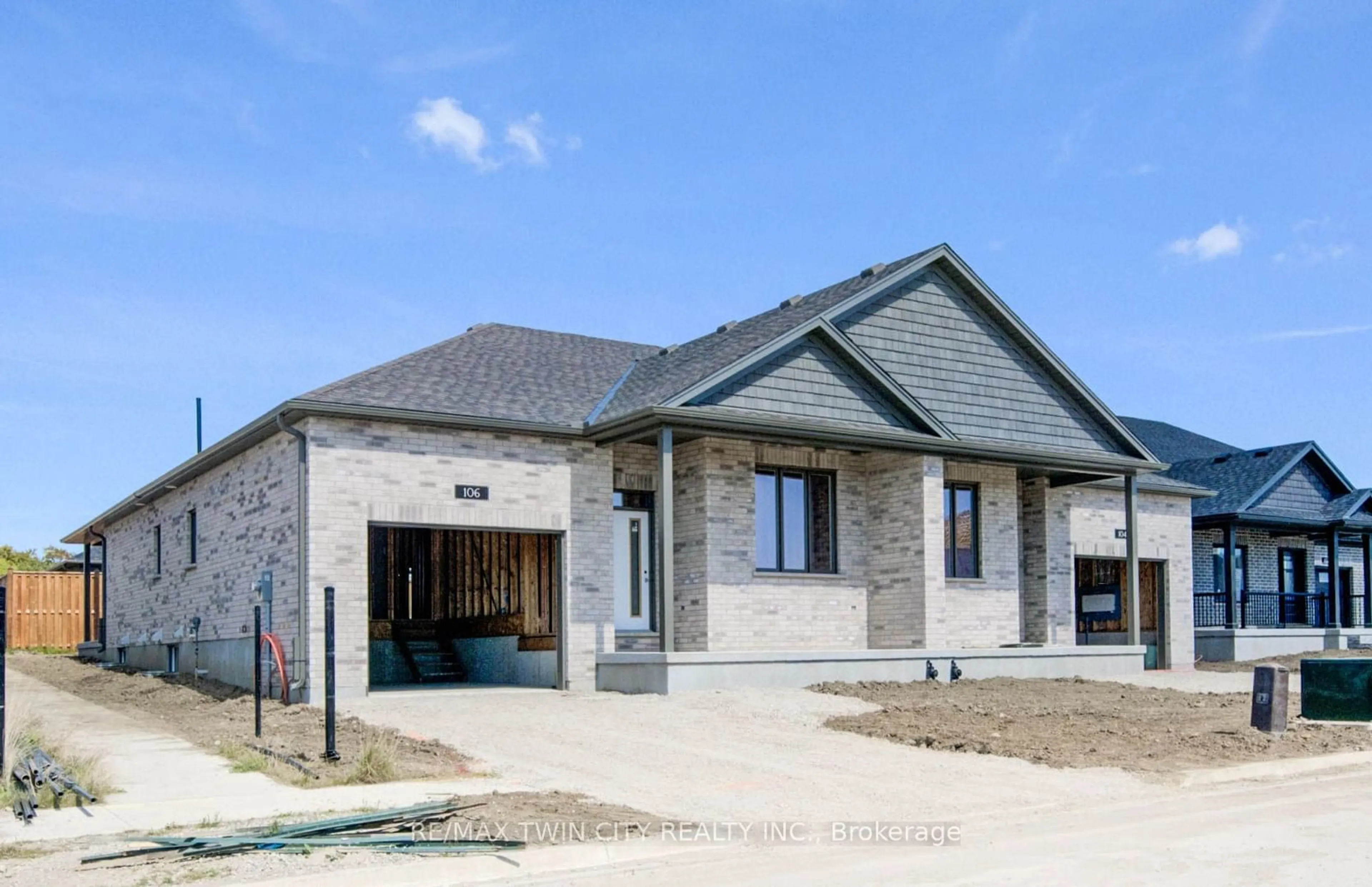 Home with brick exterior material, street for 106 South Parkwood Blvd, Woolwich Ontario N3B 0E6