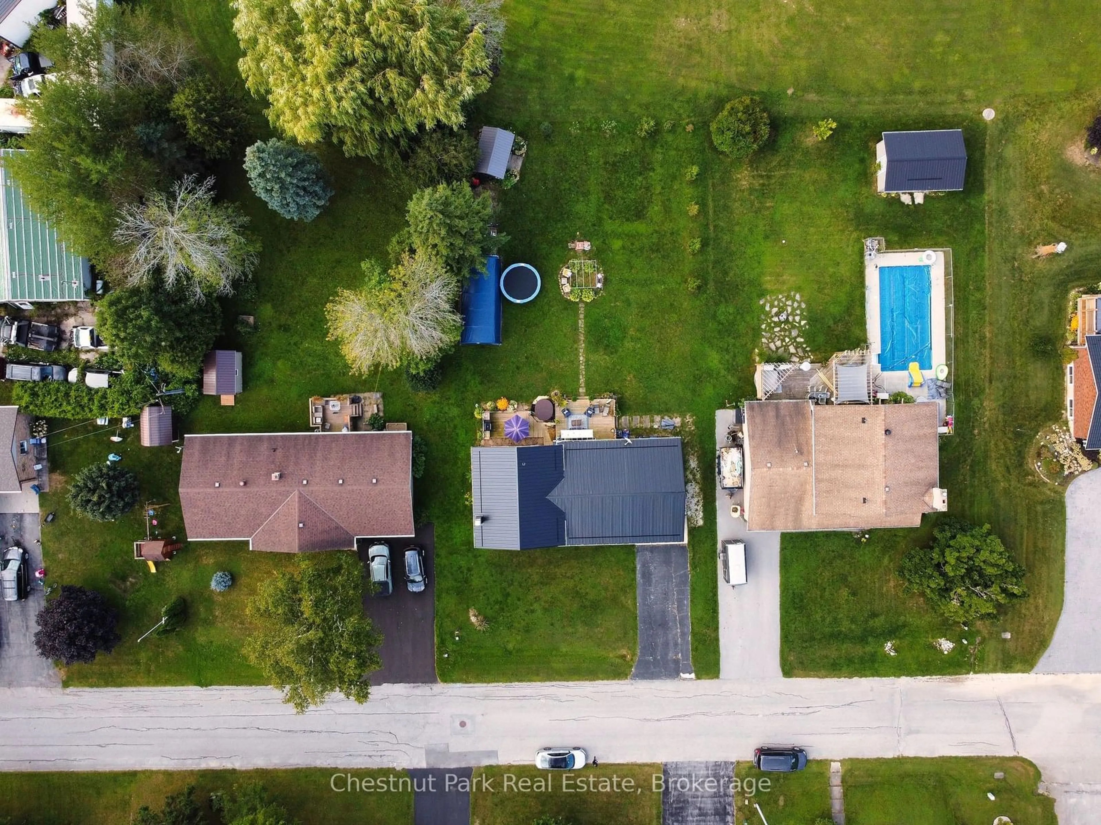 A pic from outside/outdoor area/front of a property/back of a property/a pic from drone, street for 14 Tower Rd, Arran-Elderslie Ontario N0G 1L0