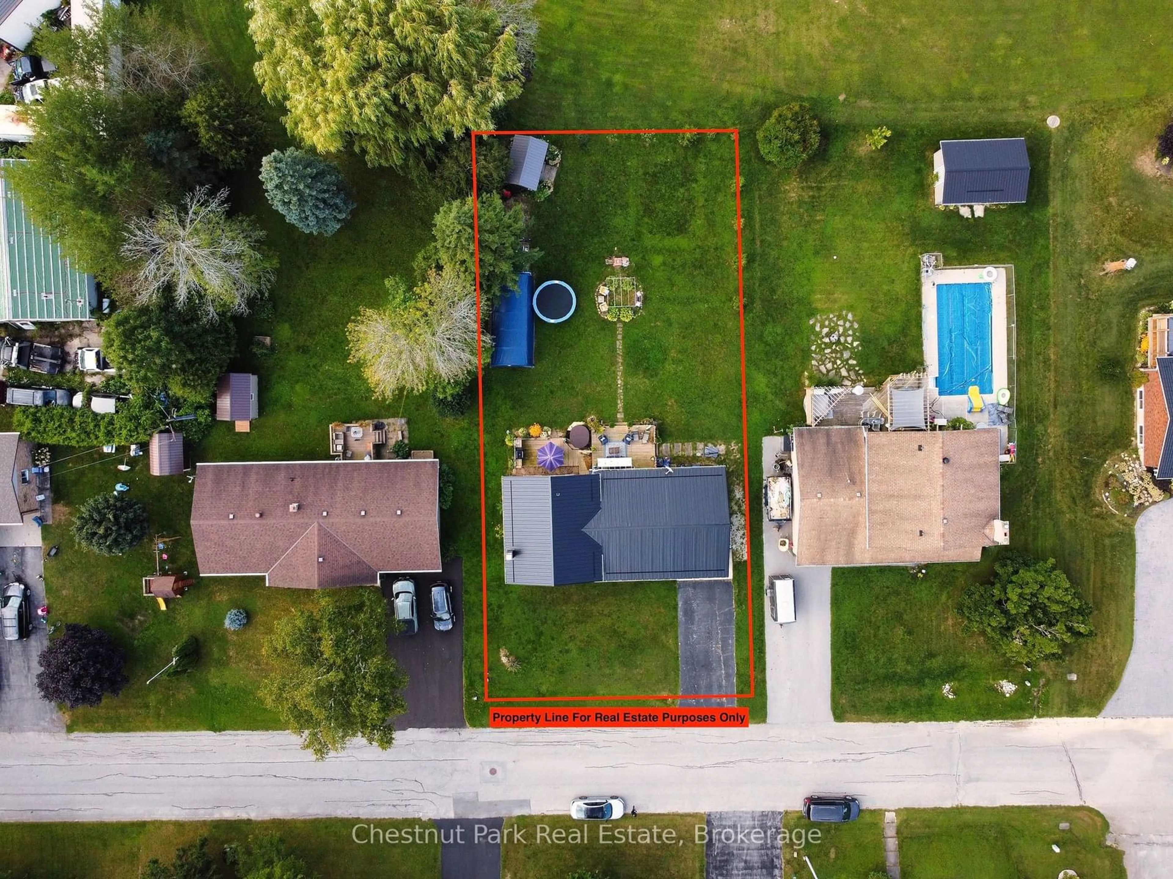 A pic from outside/outdoor area/front of a property/back of a property/a pic from drone, street for 14 Tower Rd, Arran-Elderslie Ontario N0G 1L0