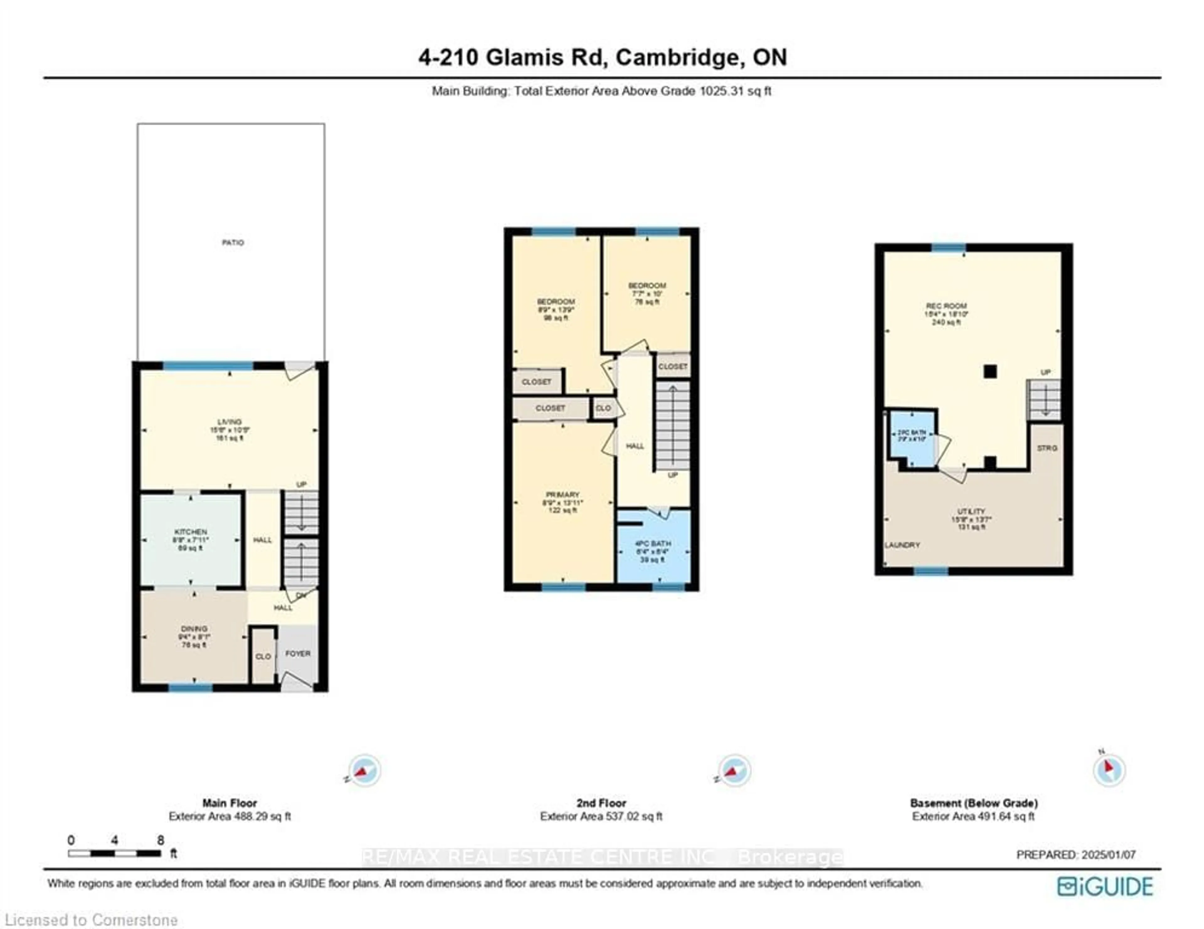 Floor plan for 210 Glamis Rd #4, Cambridge Ontario N1R 6L3