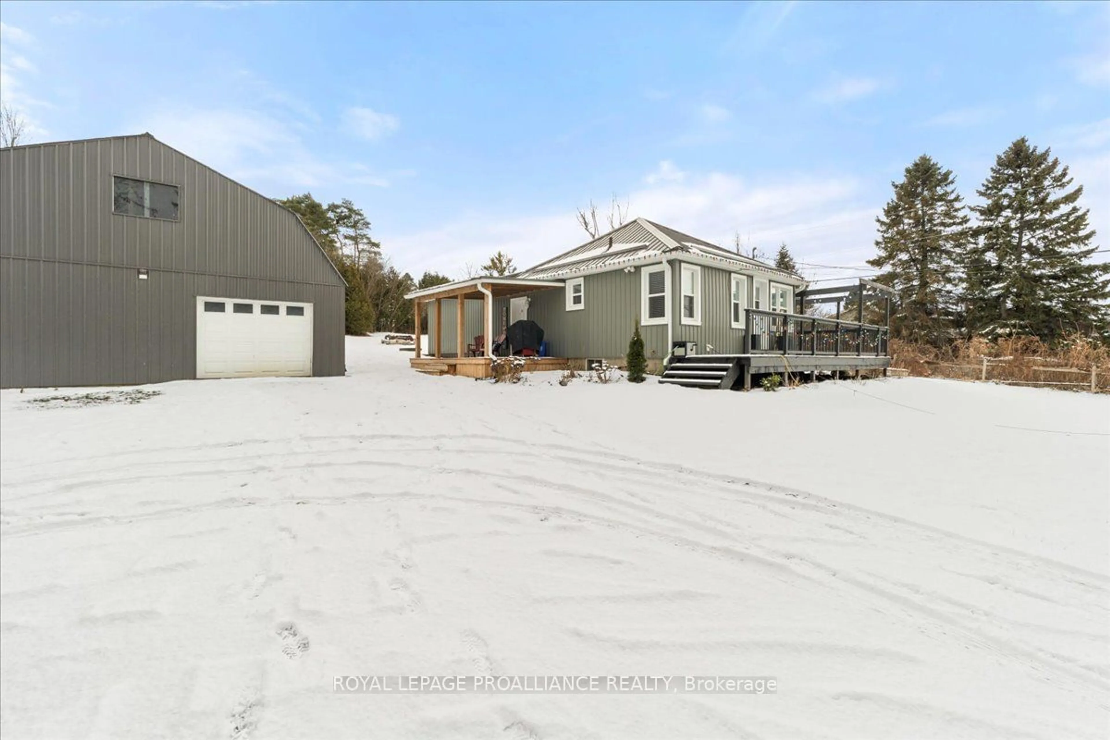 A pic from outside/outdoor area/front of a property/back of a property/a pic from drone, street for 2307 County Road 3, Prince Edward County Ontario K0K 1L0