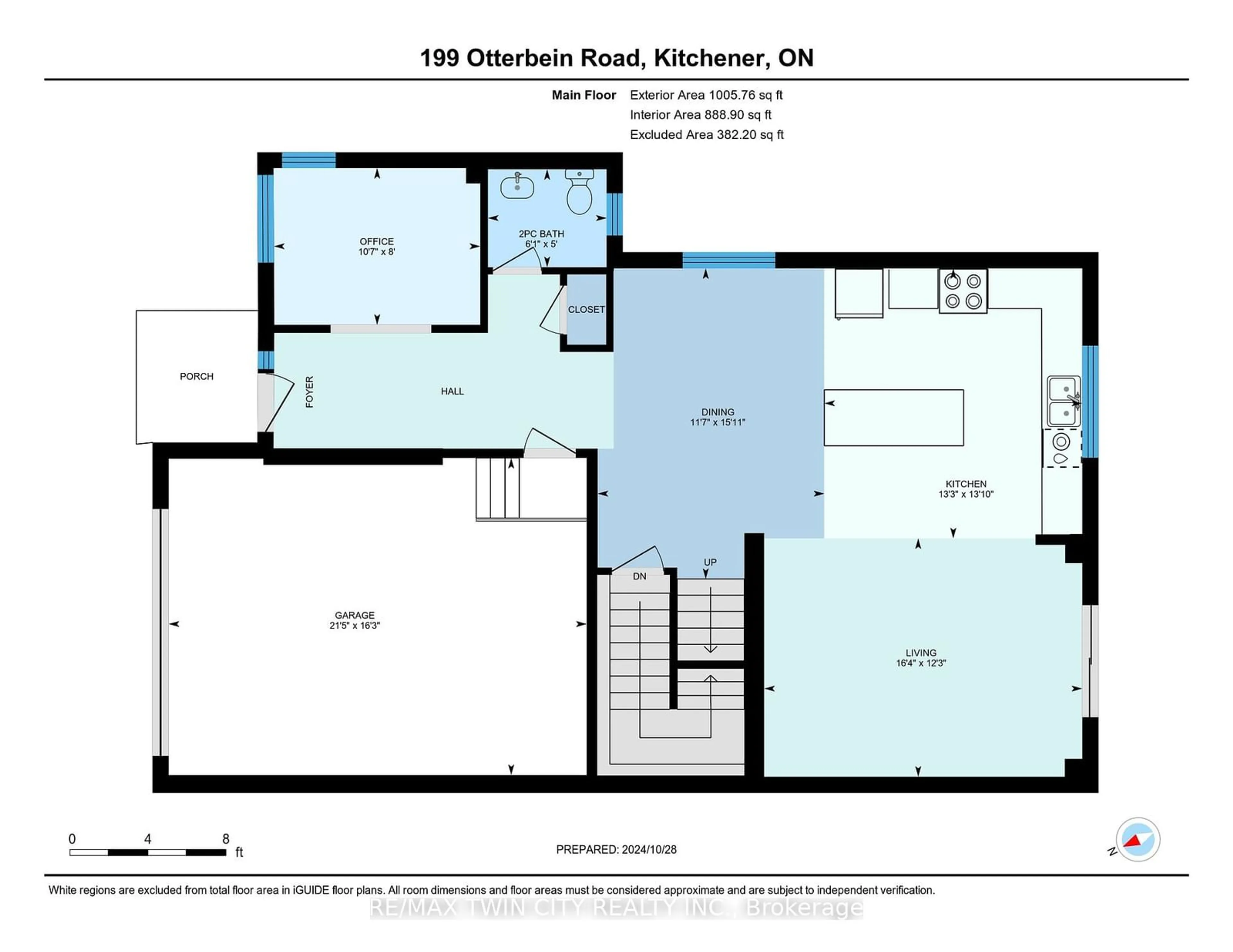 Floor plan for 199 Otterbein Rd, Kitchener Ontario N2B 0A8