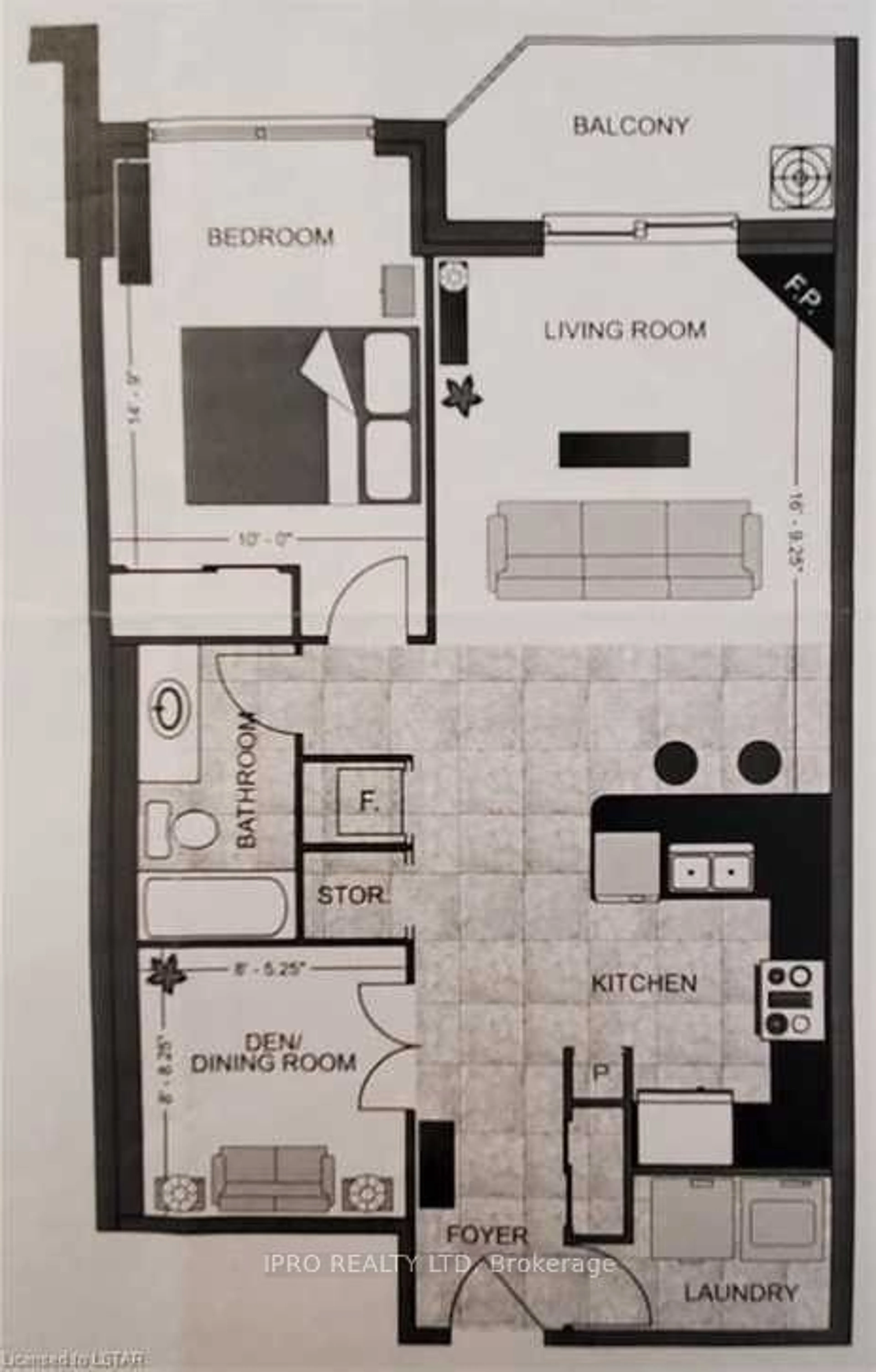 Floor plan for 353 Commissioners Rd #1002, London Ontario N6J 0A3