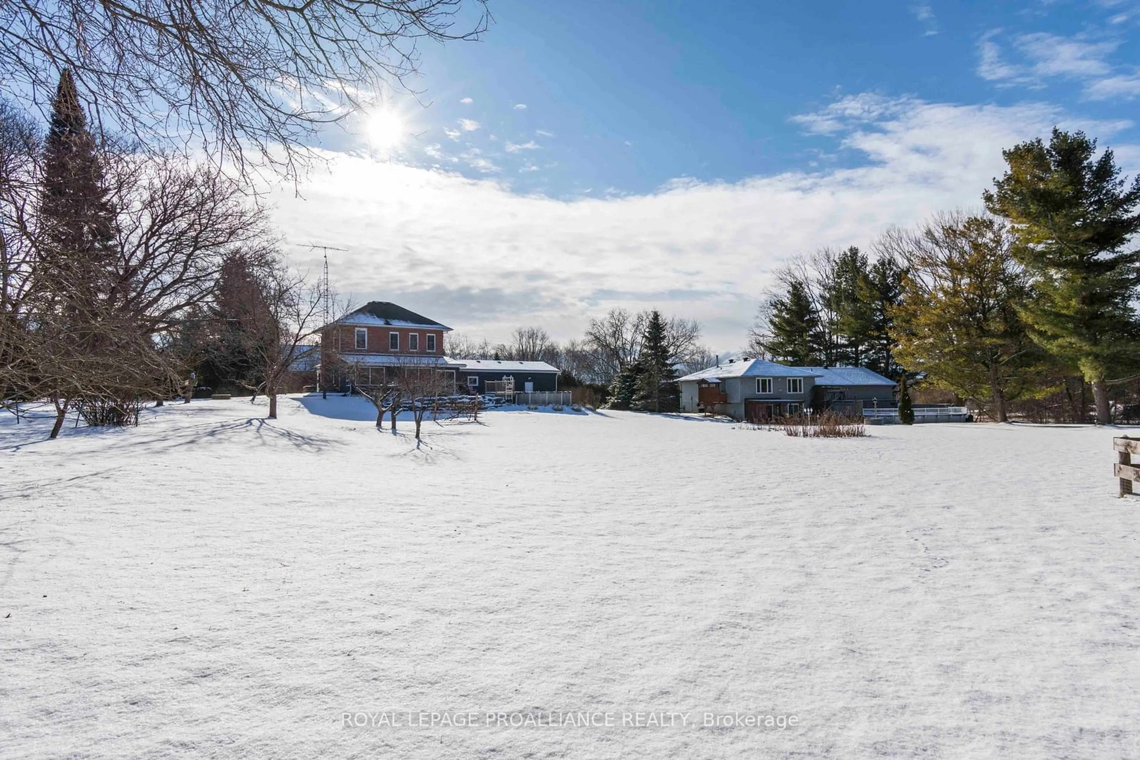 A pic from outside/outdoor area/front of a property/back of a property/a pic from drone, mountain view for 16366 Highway 2, Quinte West Ontario K8V 5P7