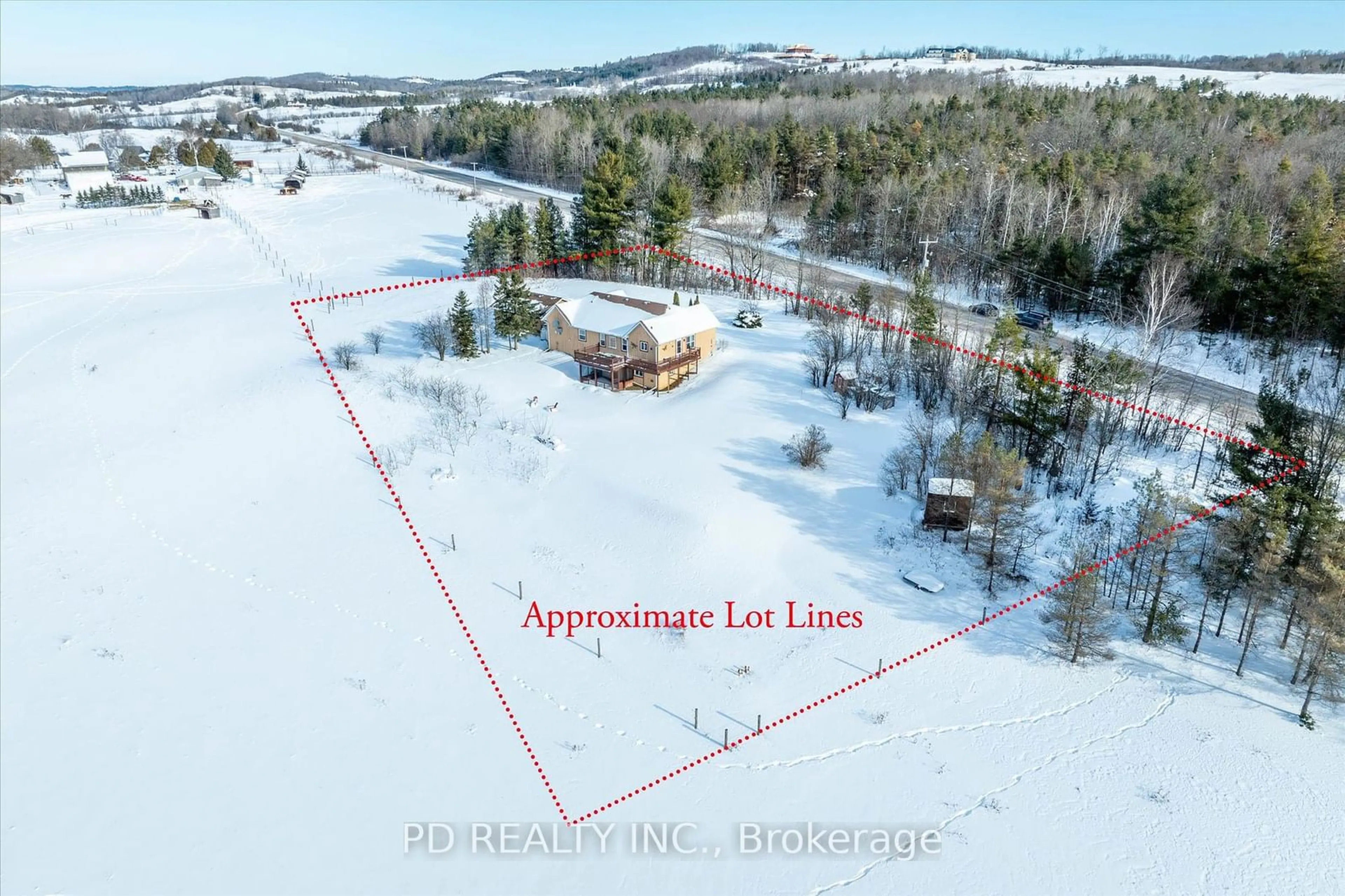 A pic from outside/outdoor area/front of a property/back of a property/a pic from drone, building for 595 Ski Hill Rd, Kawartha Lakes Ontario L0A 1A0