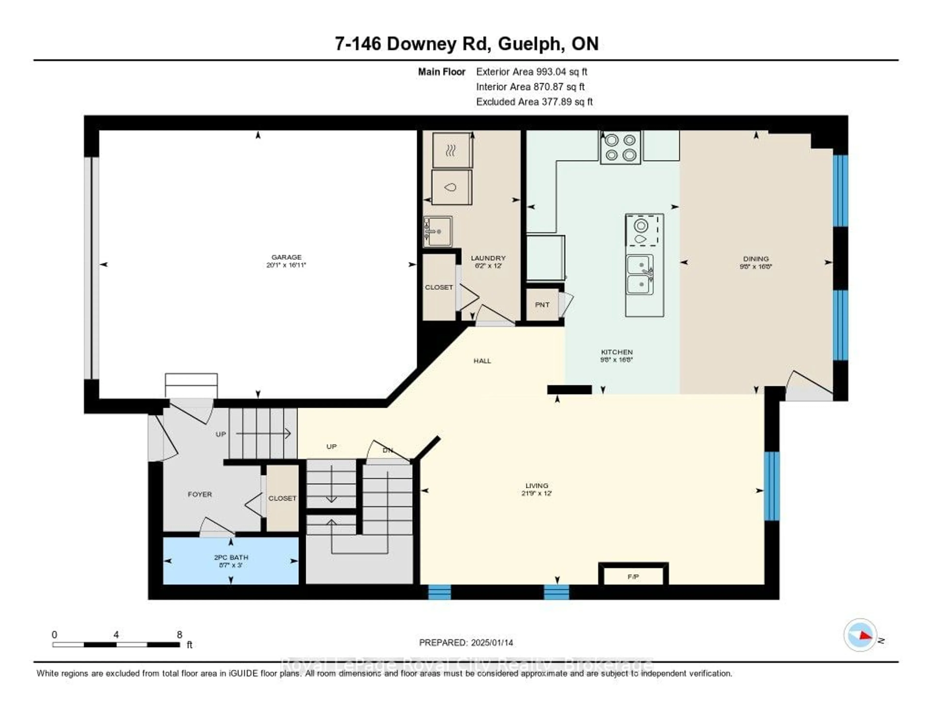 Floor plan for 146 Downey Rd #7, Guelph Ontario N1C 0A2