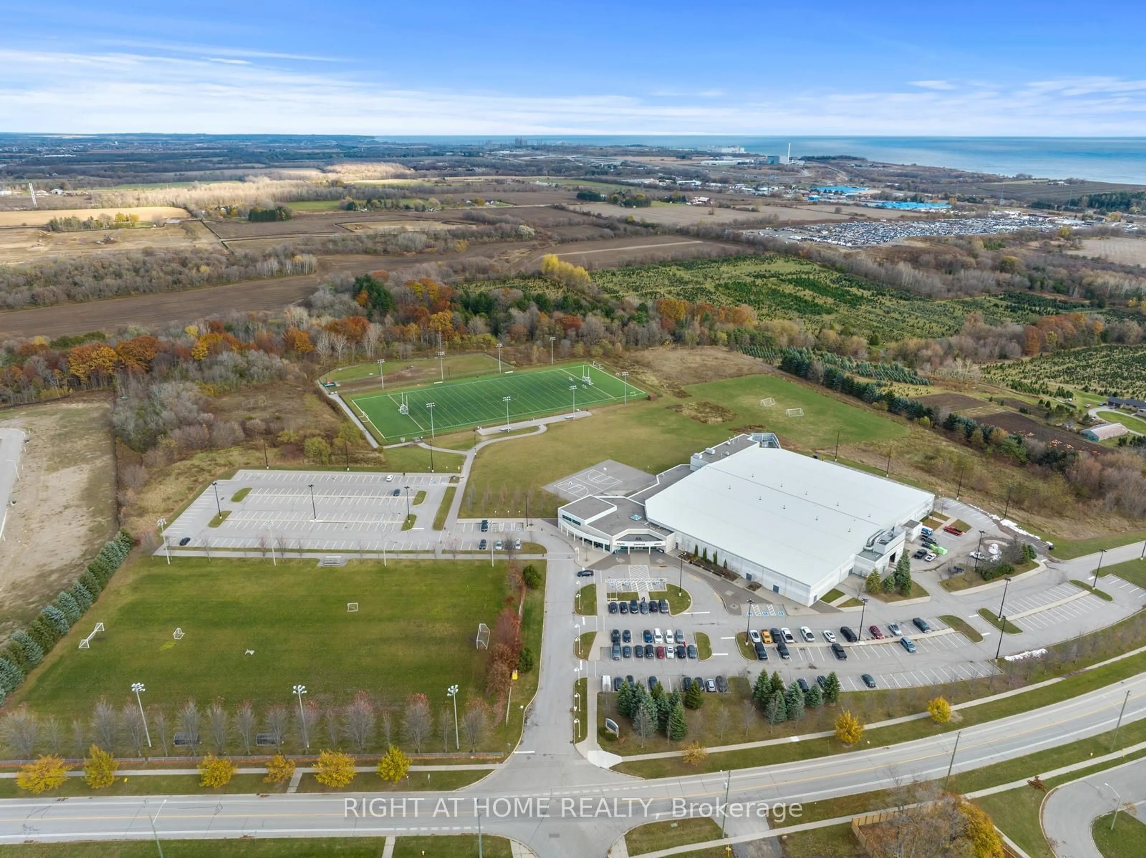 A pic from outside/outdoor area/front of a property/back of a property/a pic from drone, mountain view for 11 Kersey Cres, Clarington Ontario L1E 0A5