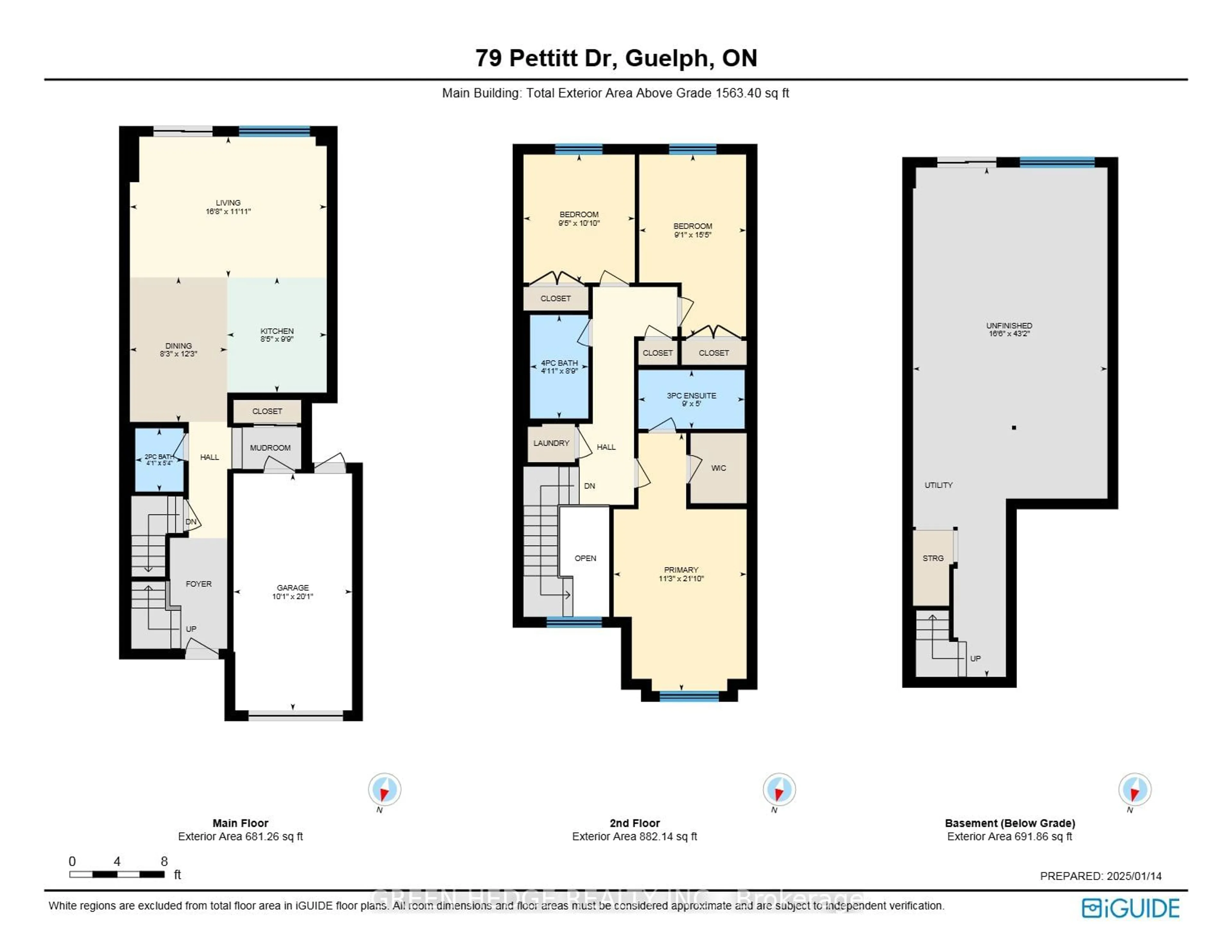 Floor plan for 79 Pettitt Dr, Guelph Ontario N1E 0M2