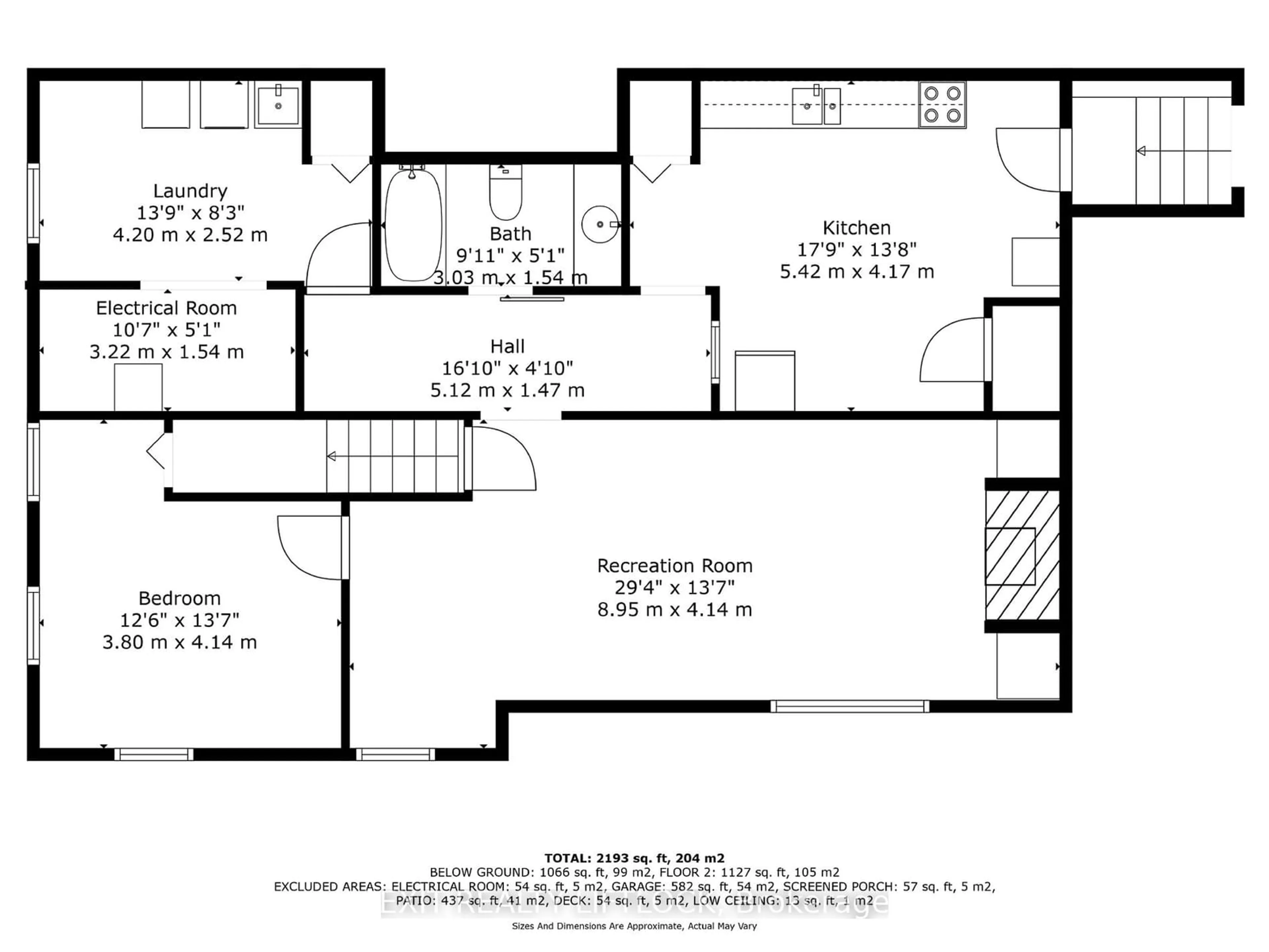 Floor plan for 577 Spillsbury Dr, Peterborough Ontario K9K 1K6