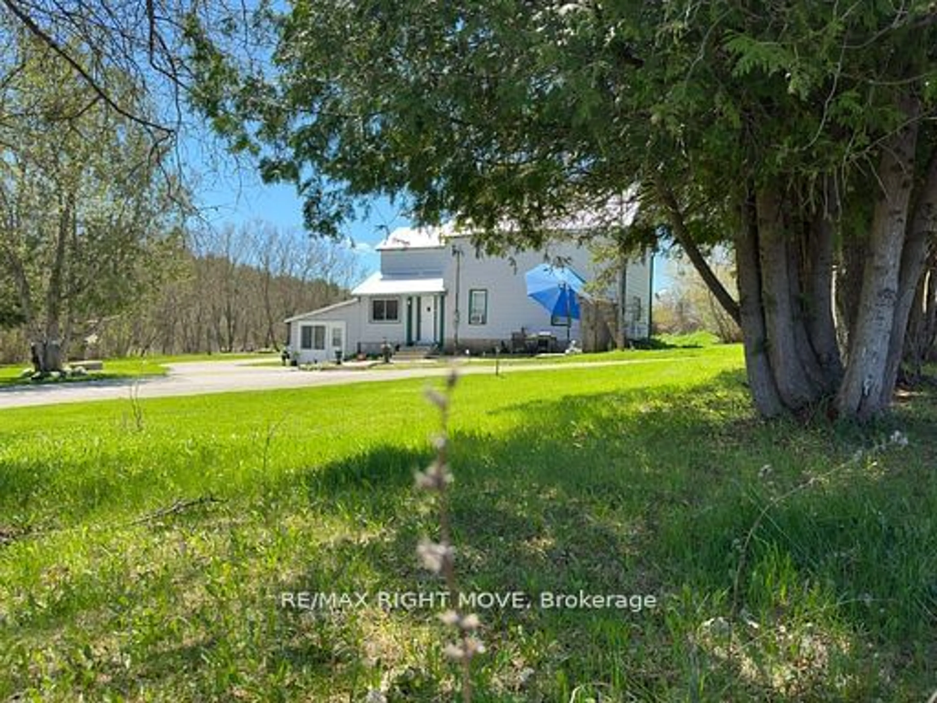 A pic from outside/outdoor area/front of a property/back of a property/a pic from drone, forest/trees view for 2894 County Road 48 Rd, Kawartha Lakes Ontario K0M 1K0