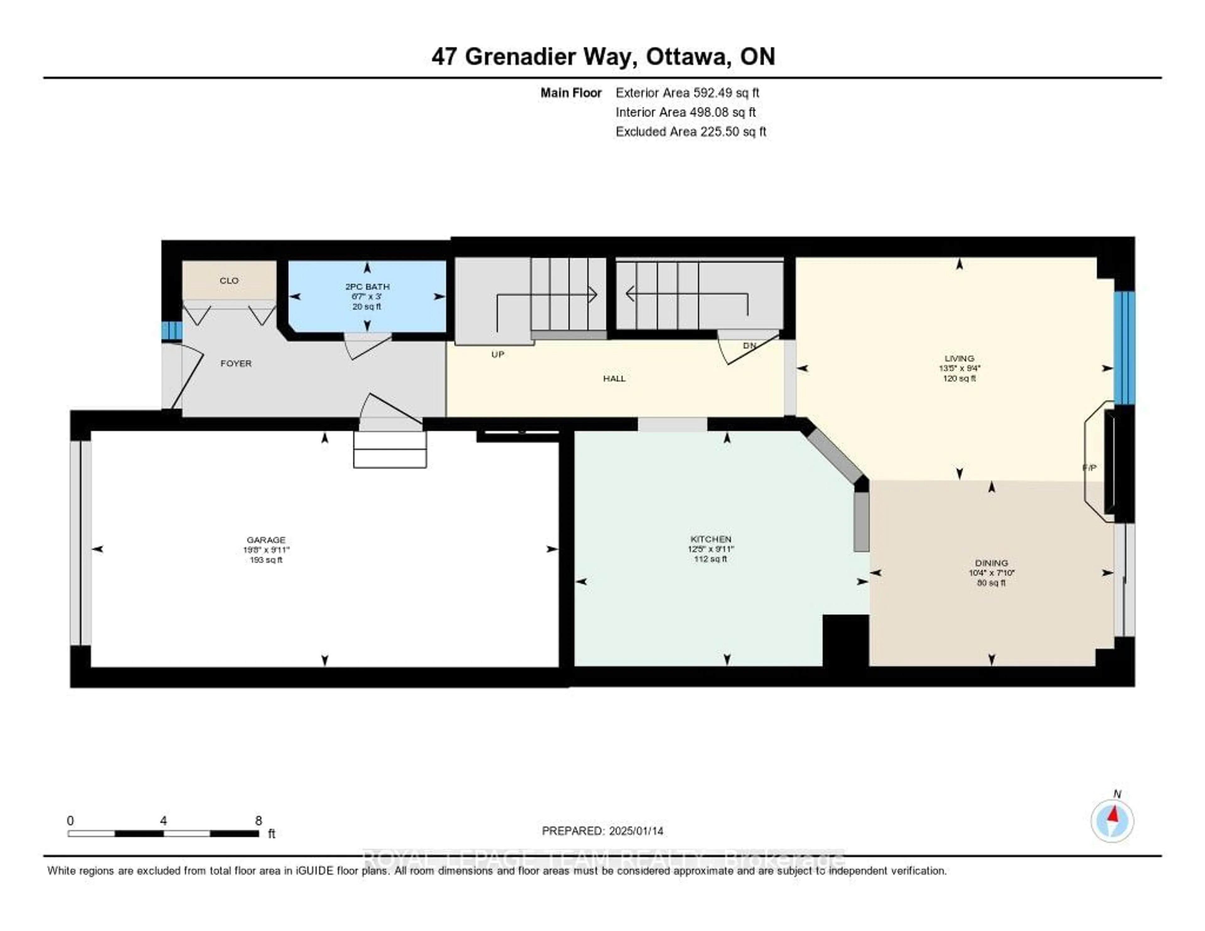 Floor plan for 47 Grenadier Way, Barrhaven Ontario K2J 4L4