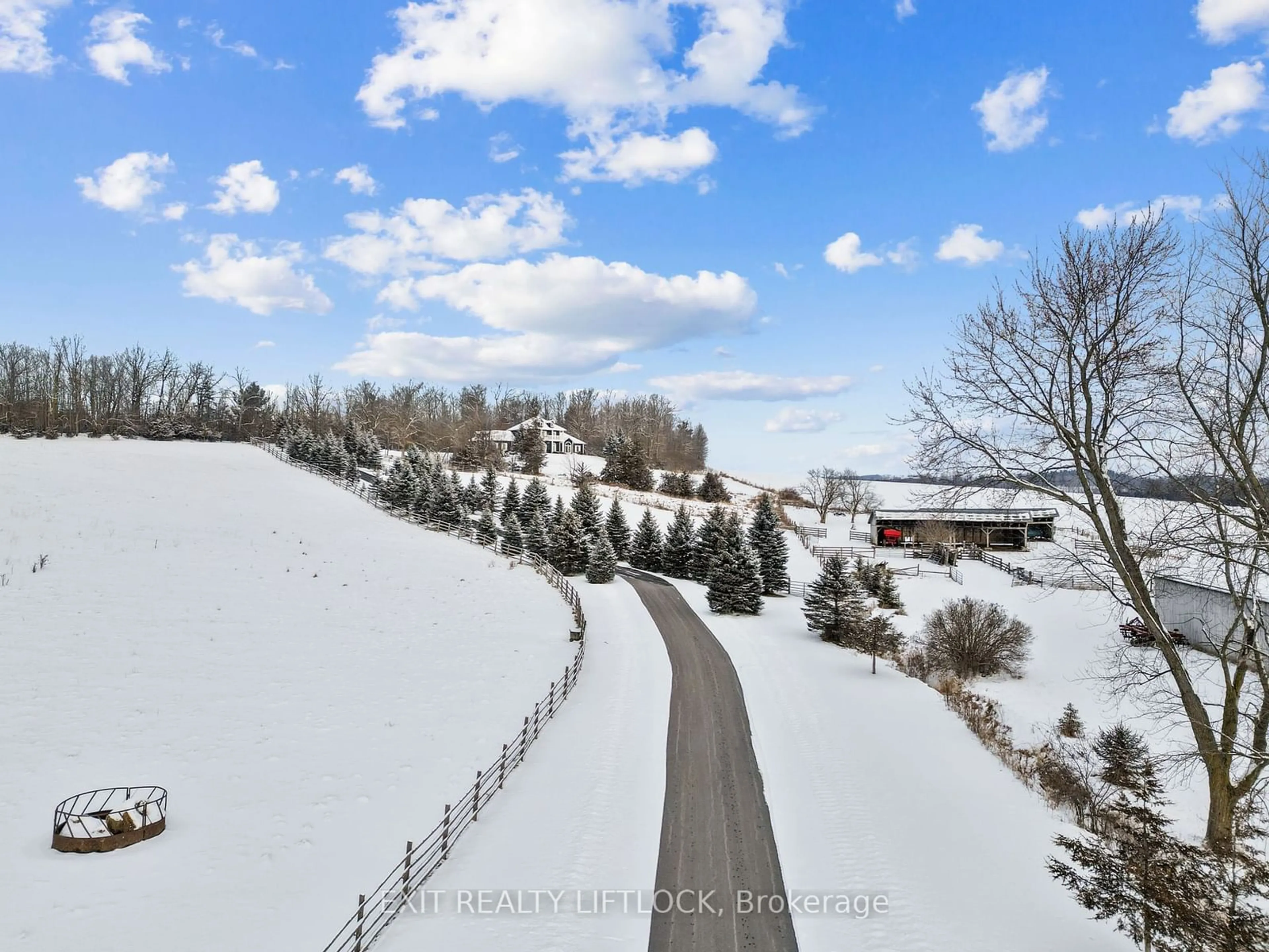 A pic from outside/outdoor area/front of a property/back of a property/a pic from drone, unknown for 400 5th Line, Trent Hills Ontario K0L 1L0