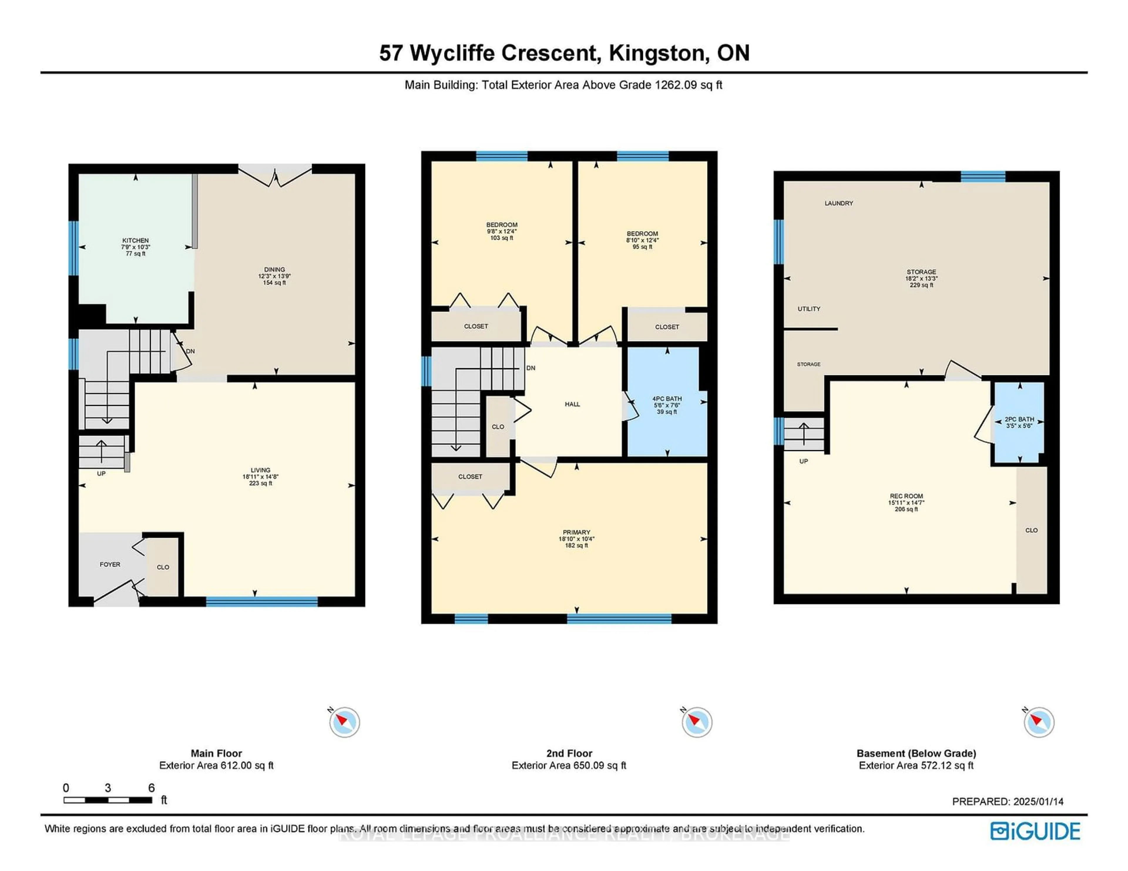 Floor plan for 57 Wycliffe Cres, Kingston Ontario K7K 5Z2