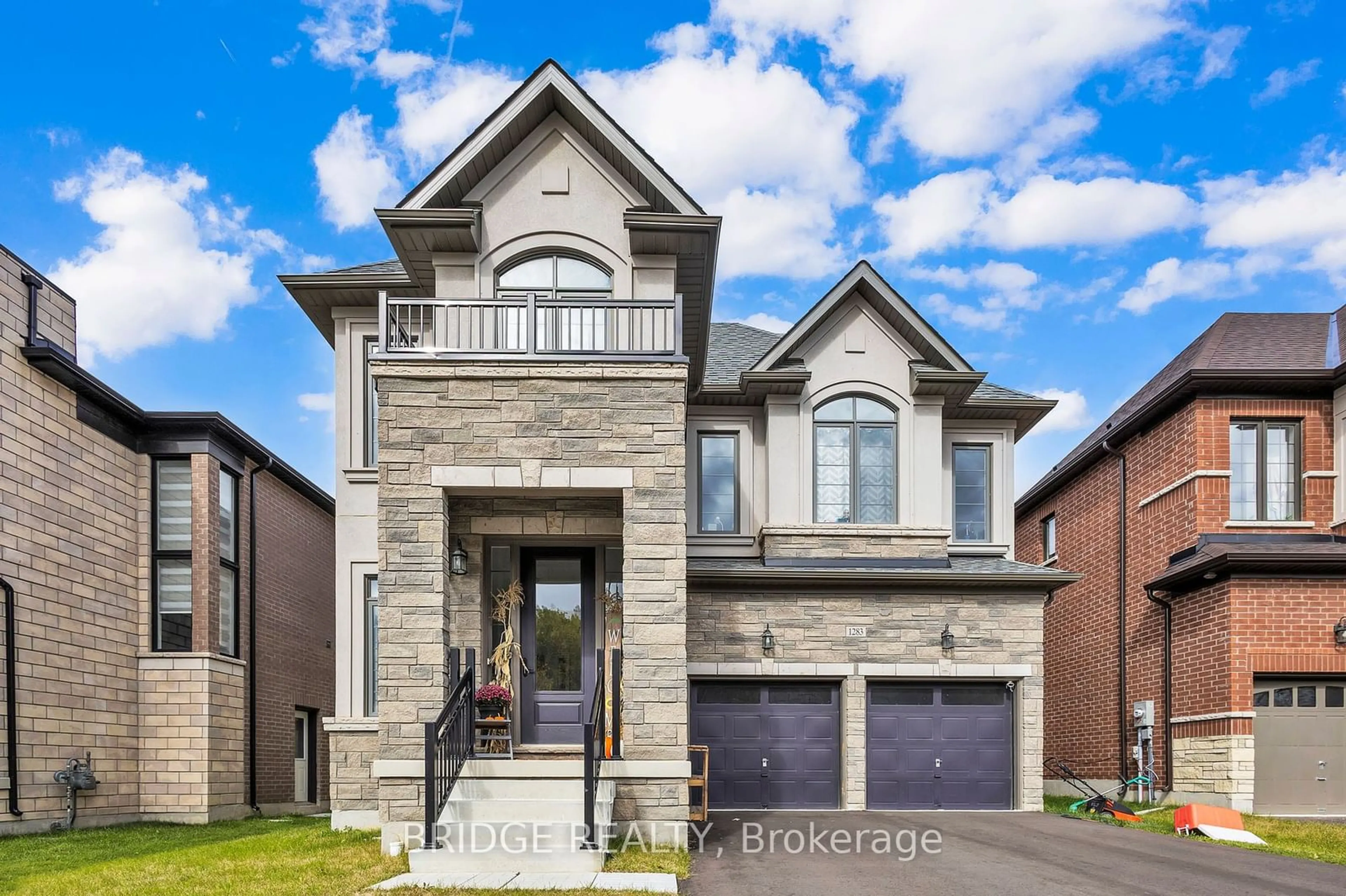 Home with brick exterior material, street for 1283 Upper Thames Dr, Woodstock Ontario N4T 0M9