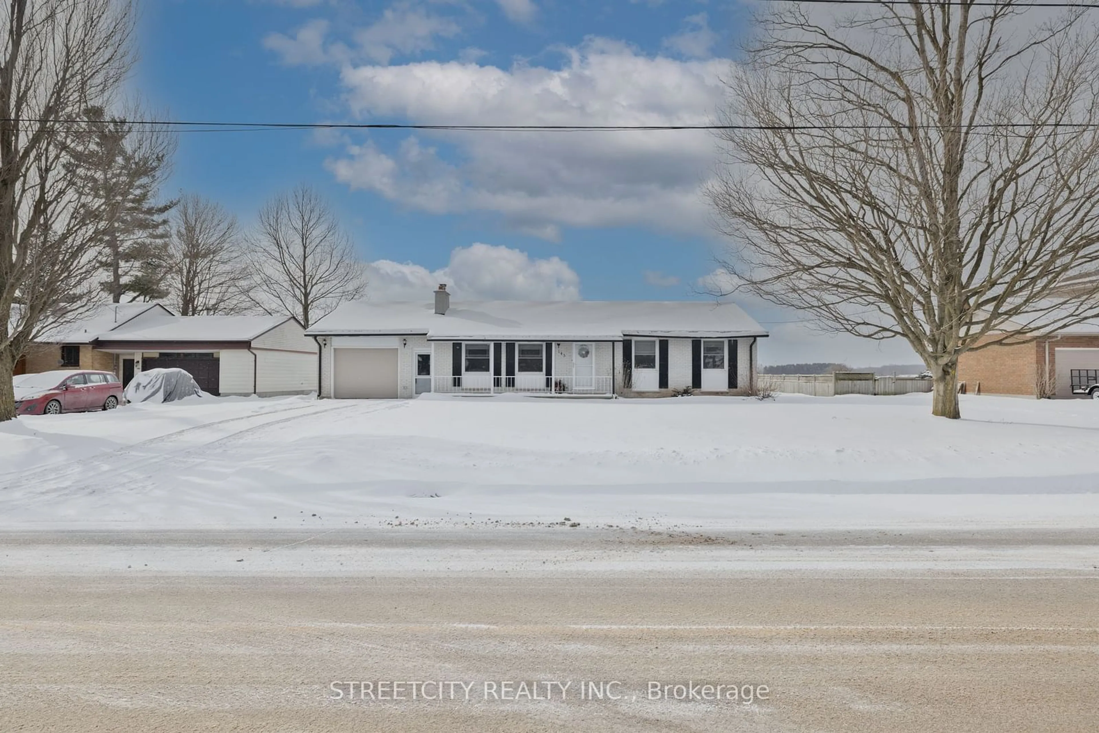 A pic from outside/outdoor area/front of a property/back of a property/a pic from drone, street for 145 Stanley St, Zorra Ontario N0M 2M0