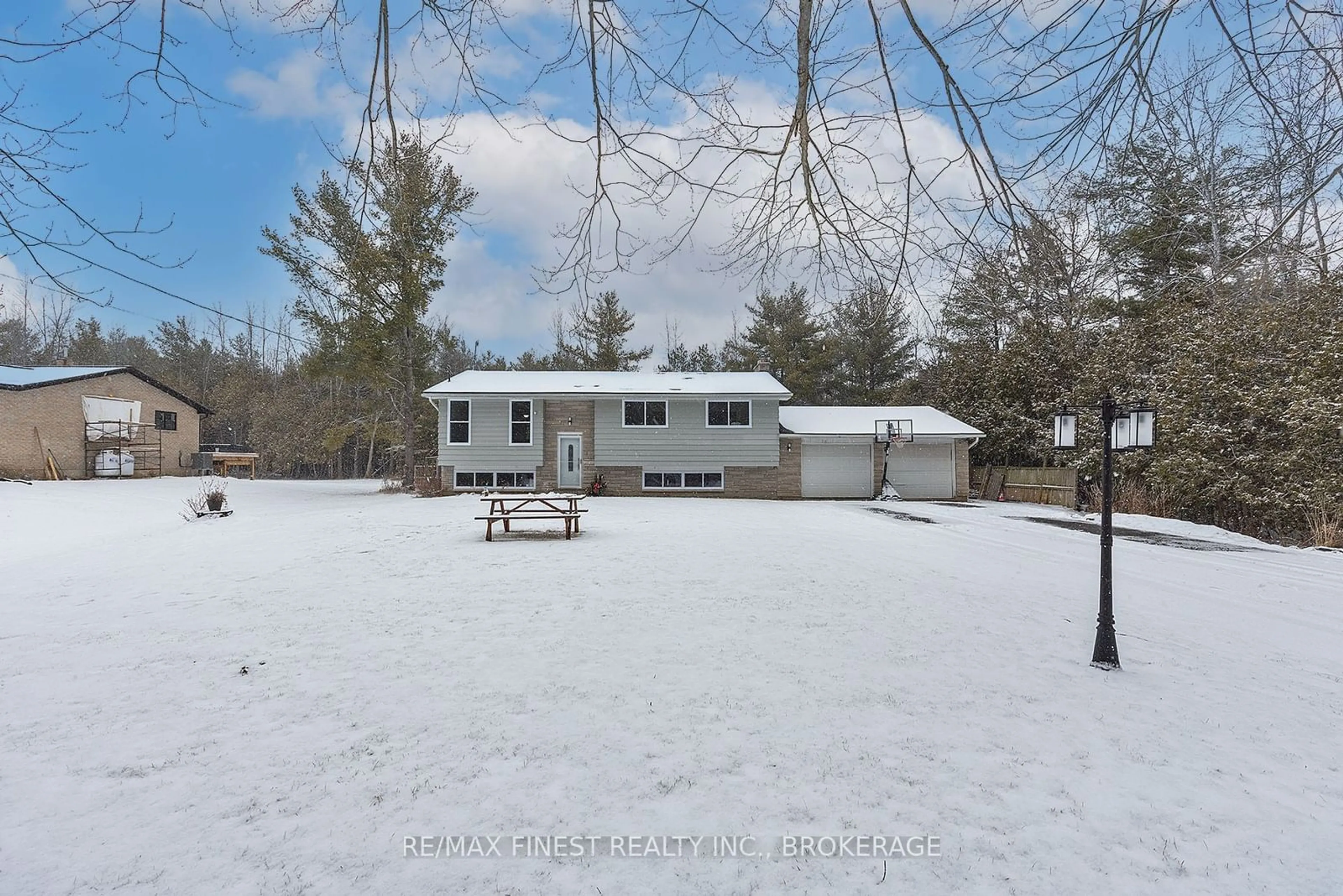 A pic from outside/outdoor area/front of a property/back of a property/a pic from drone, water/lake/river/ocean view for 1876 Burbrook Rd, Kingston Ontario K0H 1S0